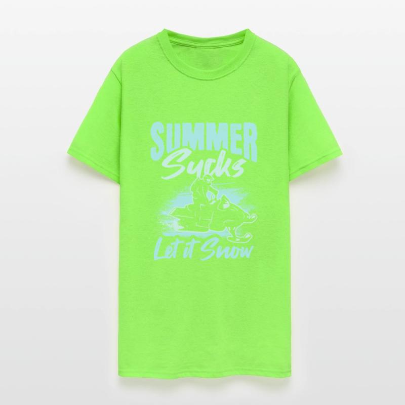 Summer Sucks let it snow Design for a Trail Snowmo