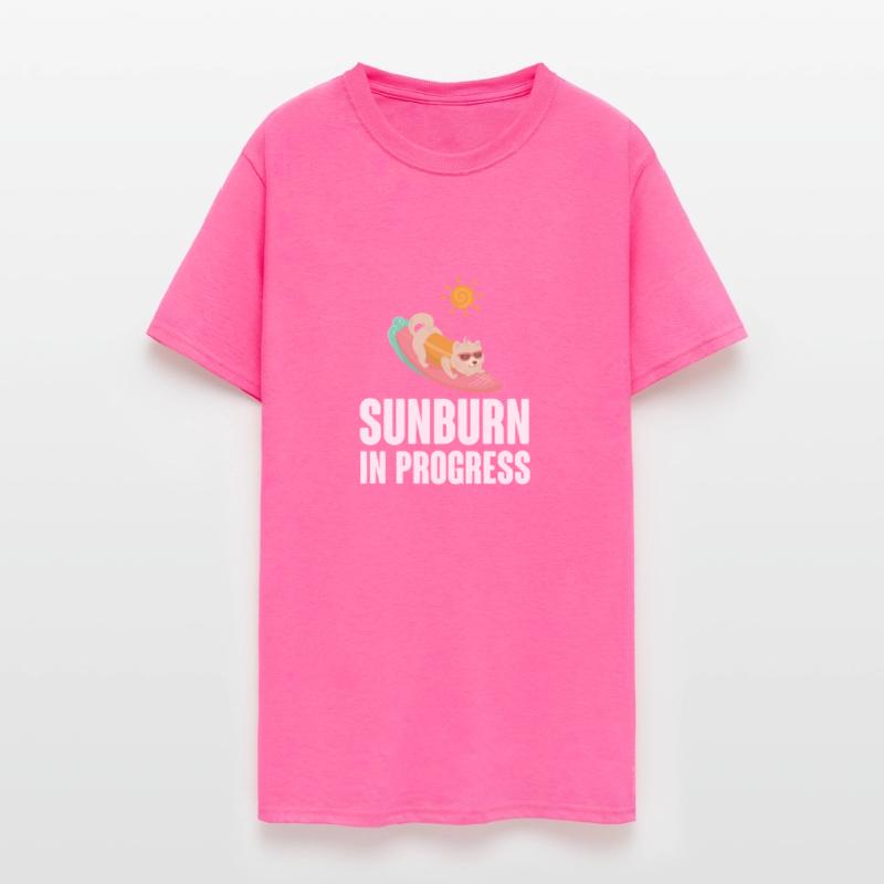 Sun burn In Progress Sunbathing Summertime