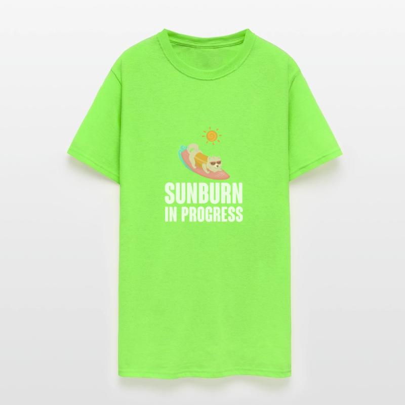 Sun burn In Progress Sunbathing Summertime