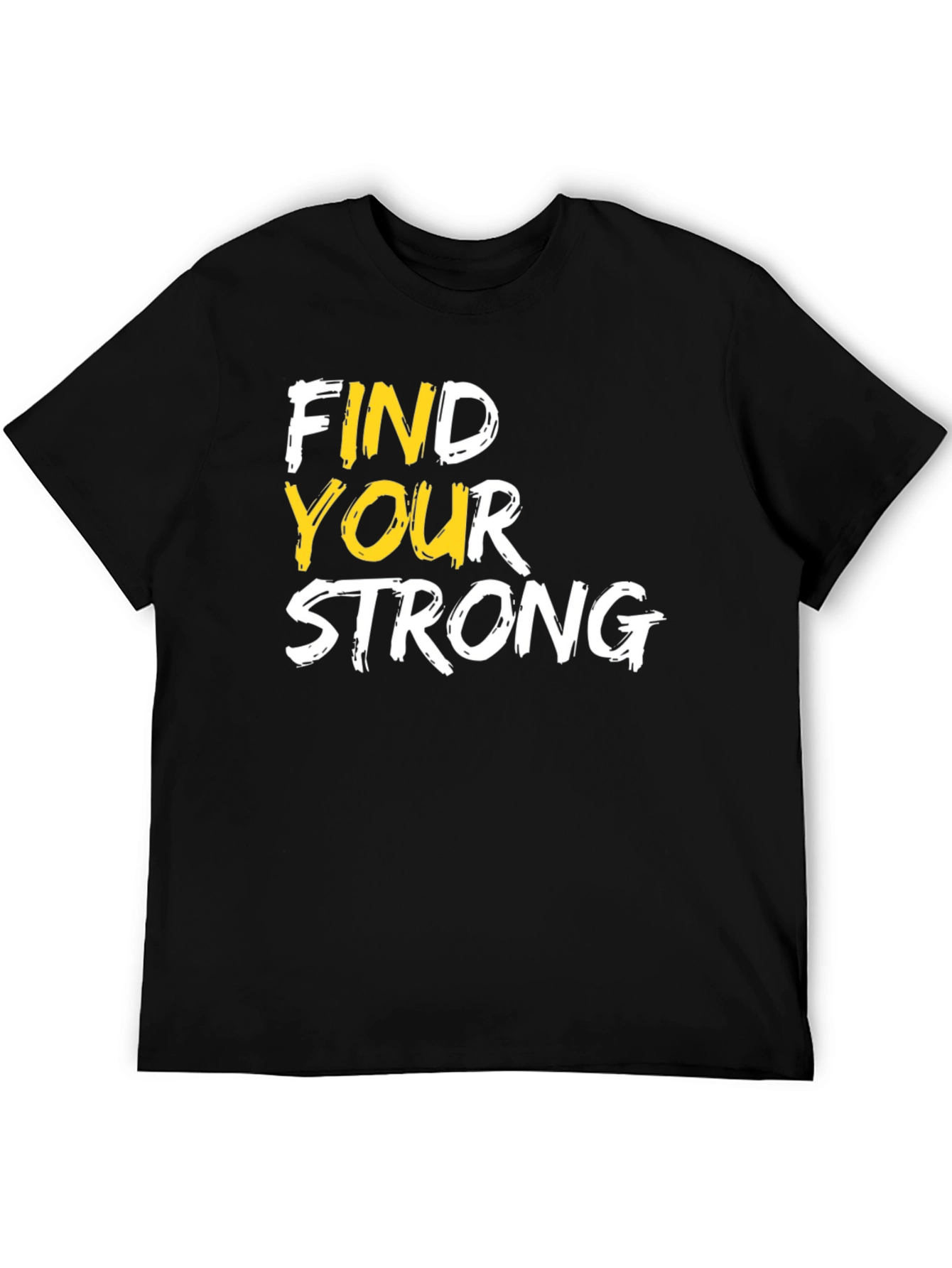 Find Your Strong Graphic Tee - Black