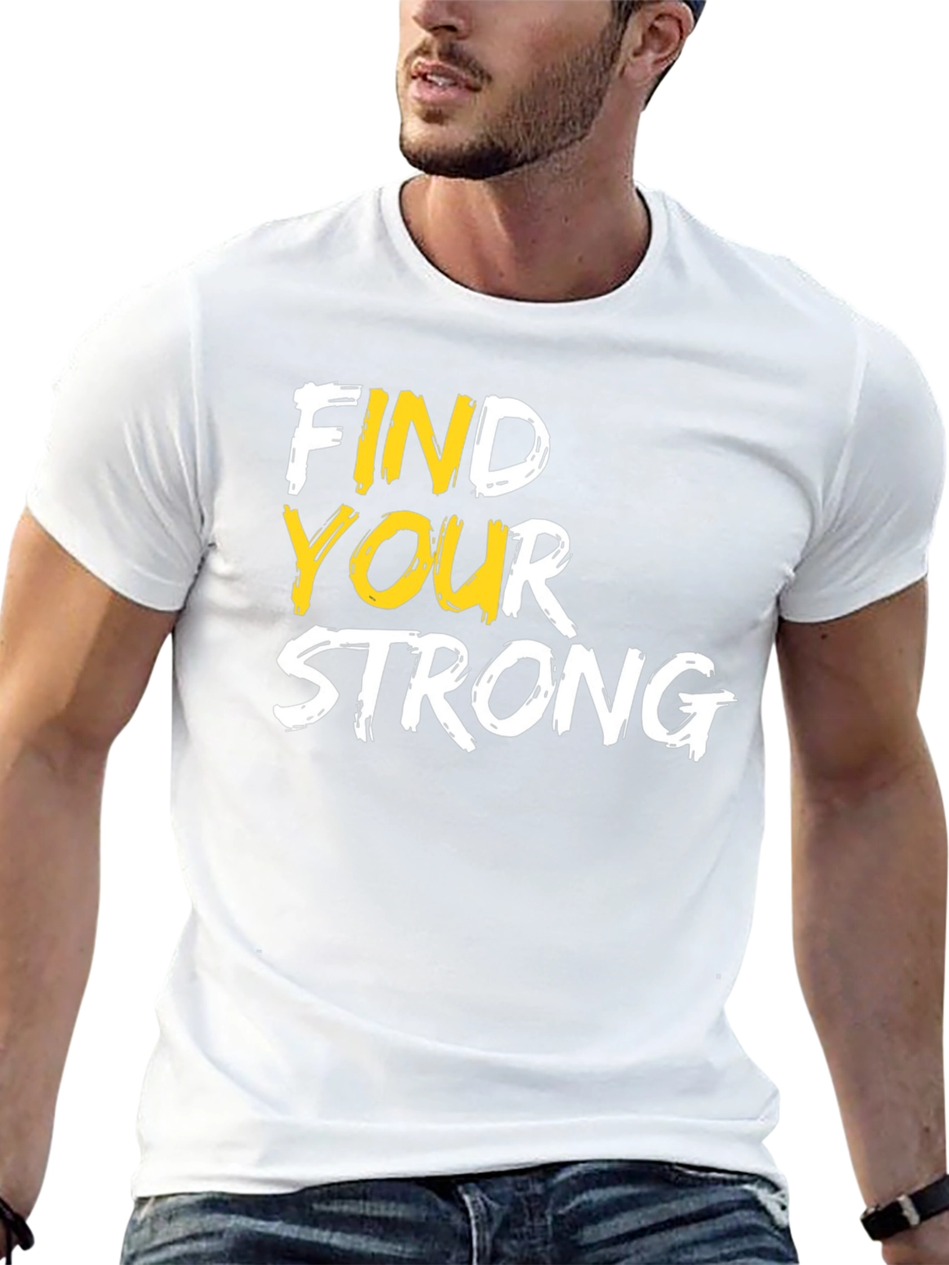 Find Your Strong Graphic Tee - Black