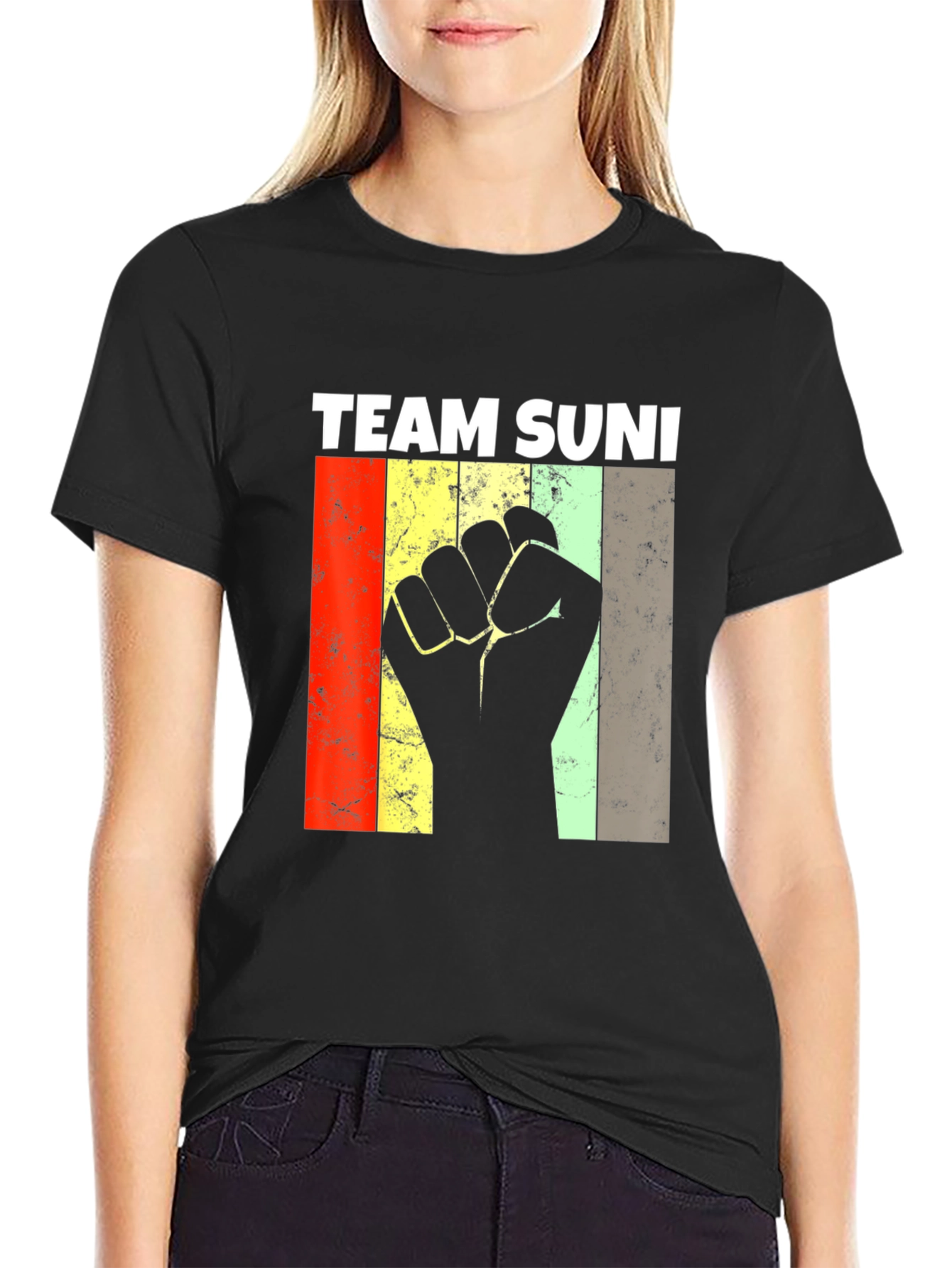 Team Suni Fist Graphic Tee - Black Unisex