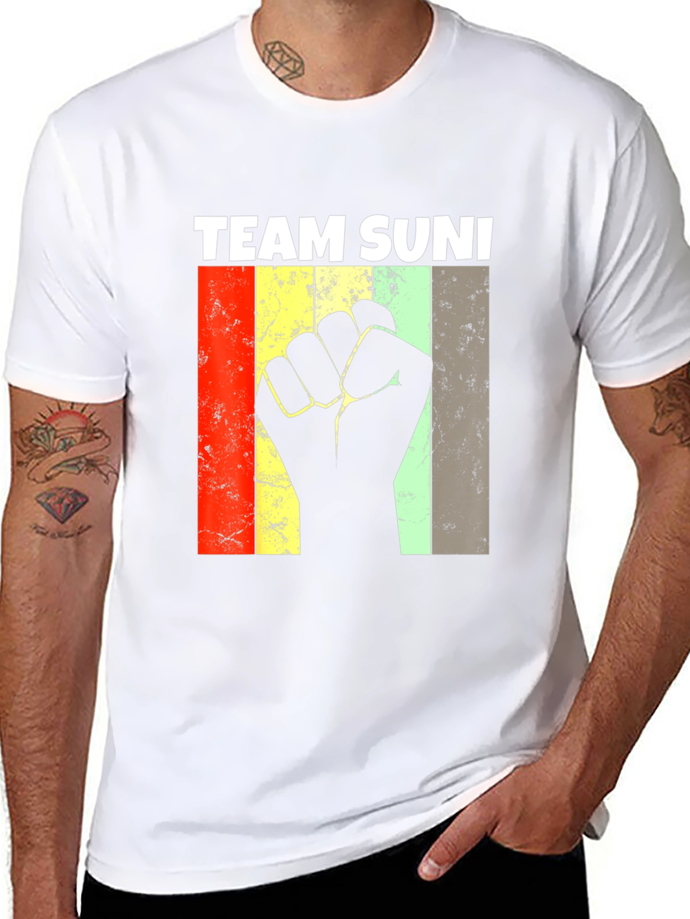 Team Suni Fist Graphic Tee - Black Unisex
