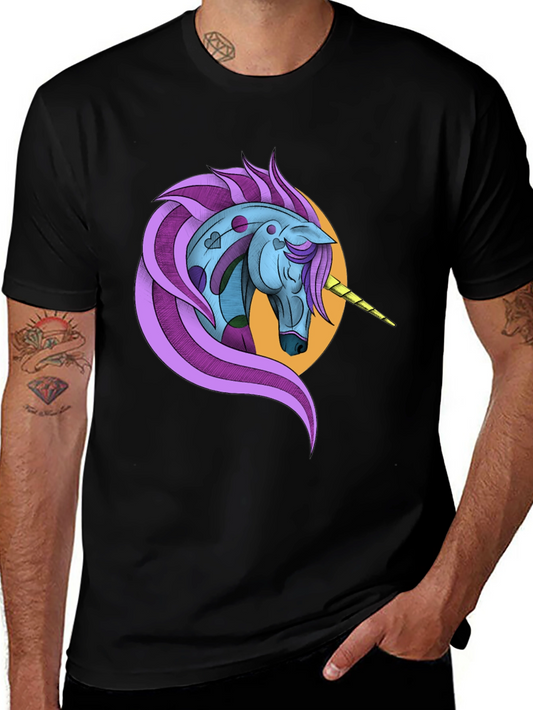 Unicorn Graphic Tee - Stylish Black T-Shirt