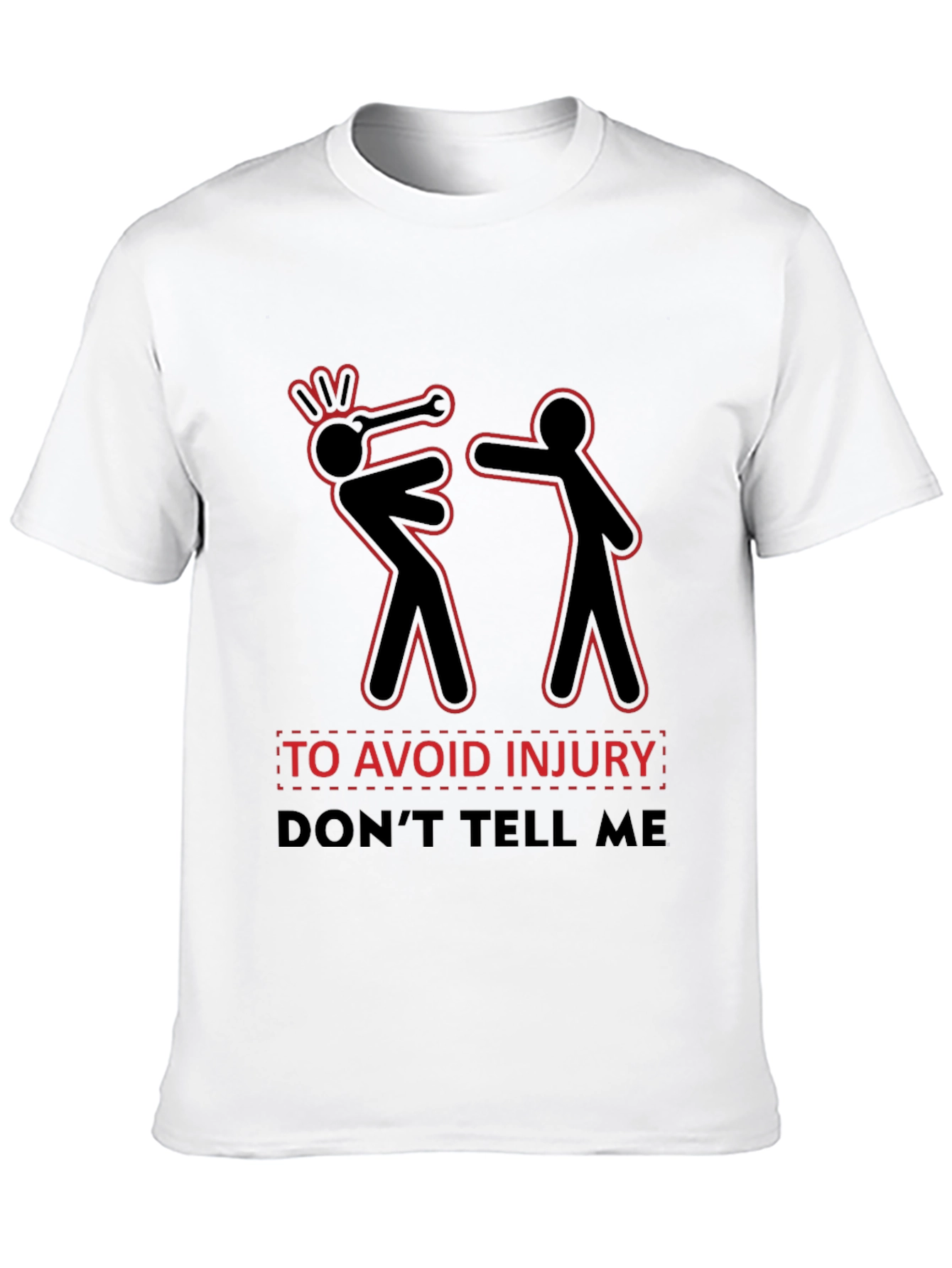 Avoid Injury T-Shirt Funny Graphic Tee Humor