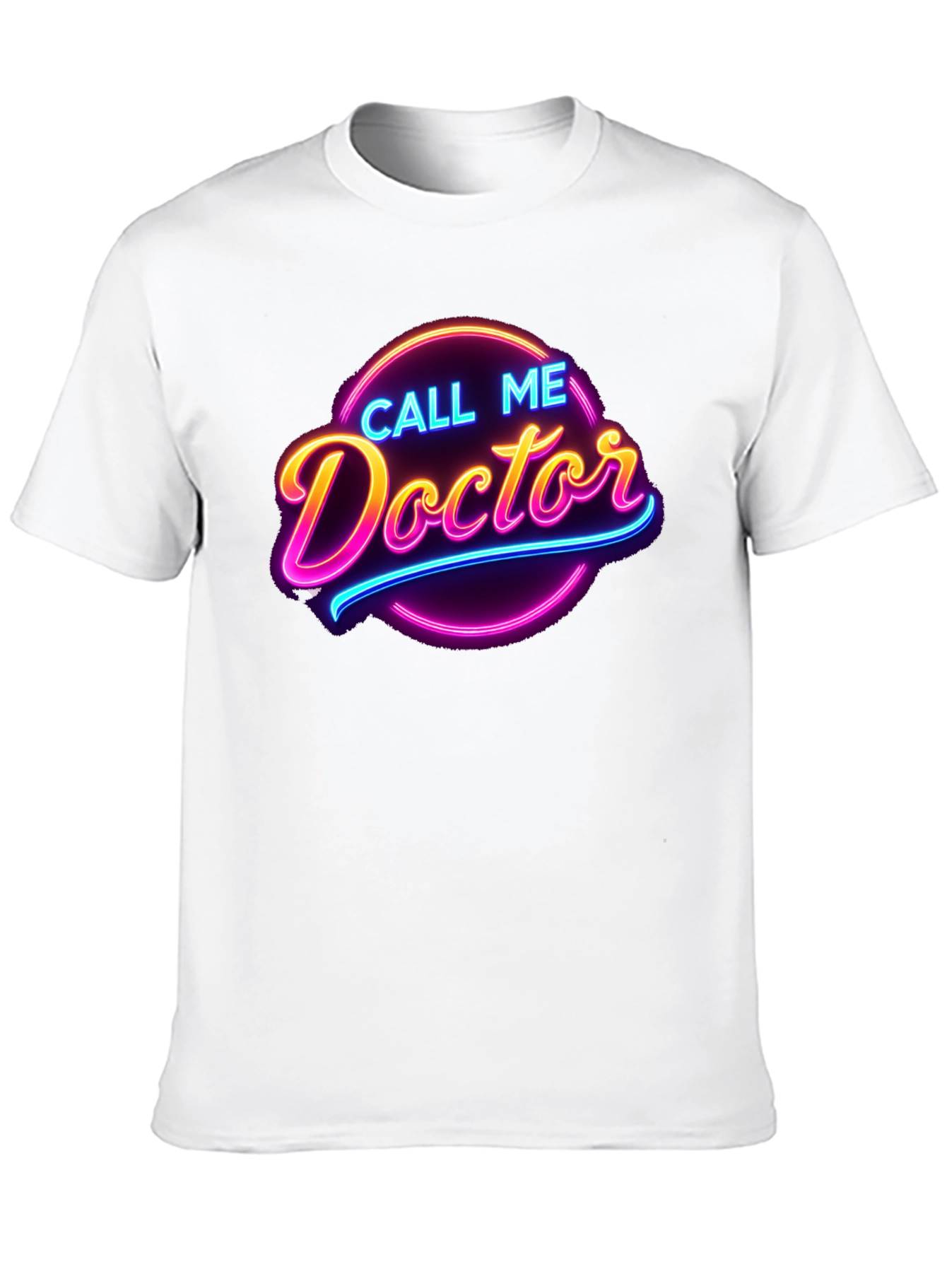 Call Me Doctor Neon Graphic Tee