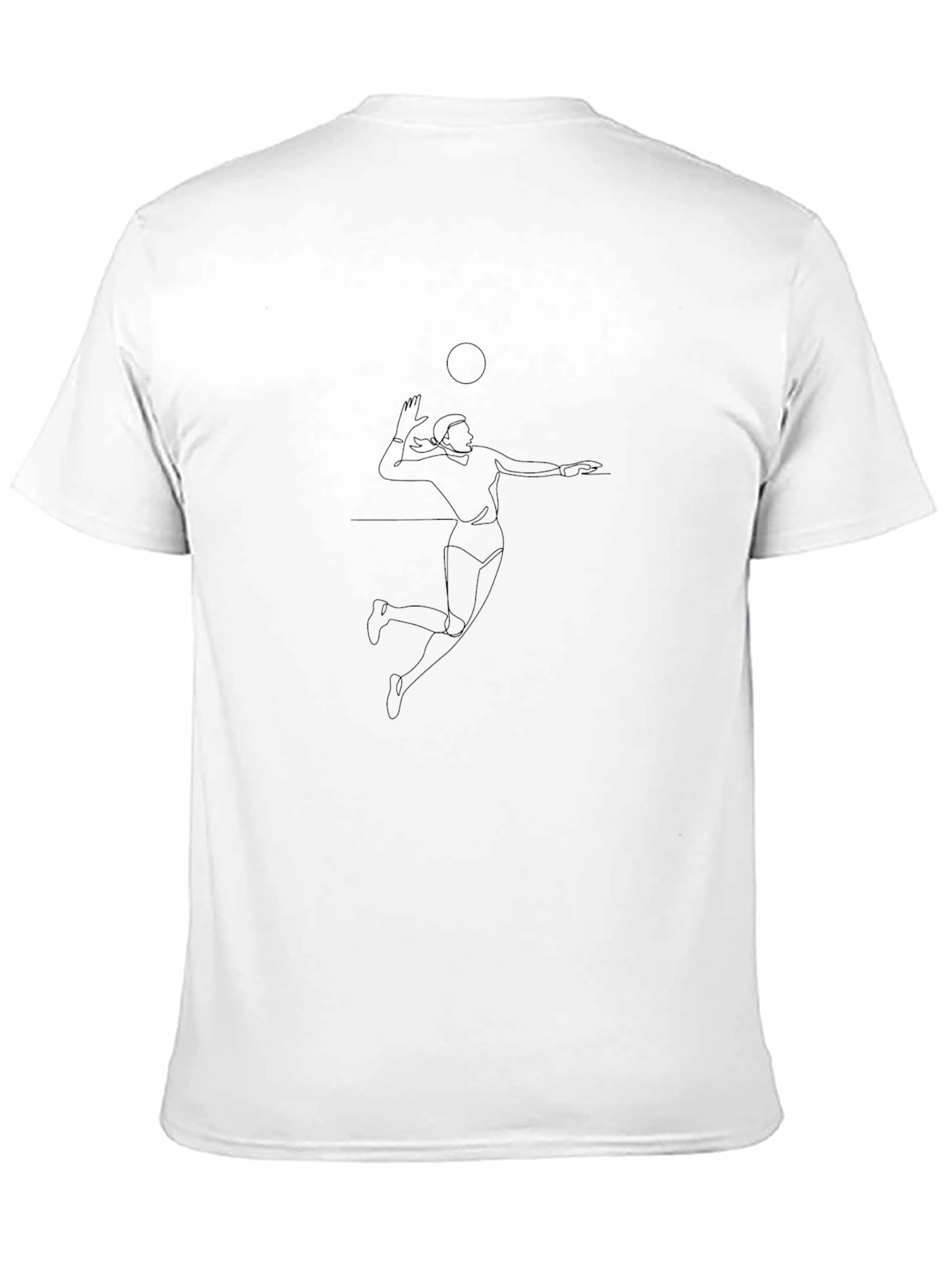 Volleyball Player Graphic Tee - Black Unisex T-Shirt