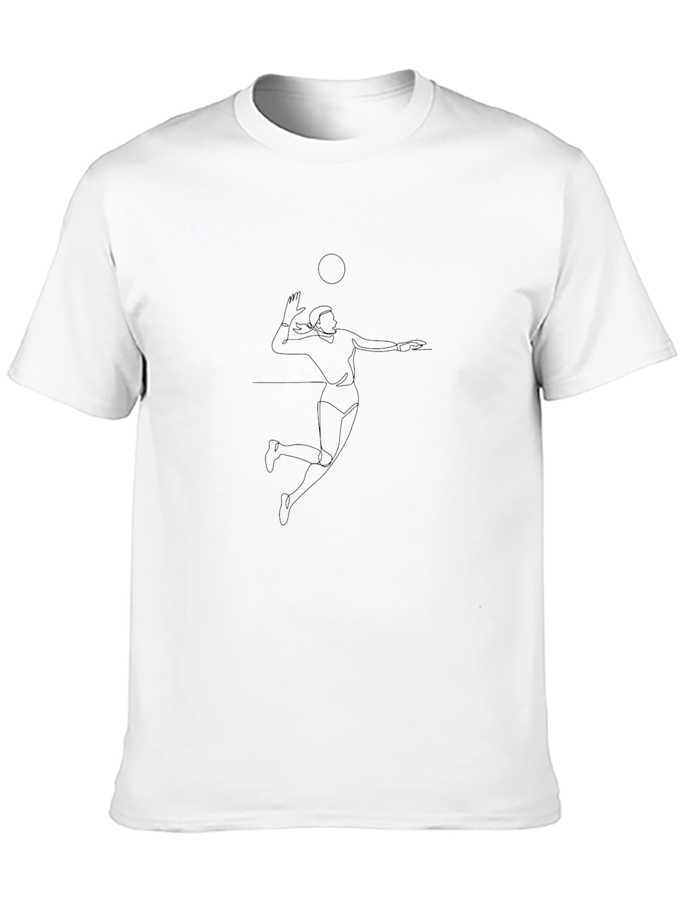 Volleyball Player Graphic Tee - Black Unisex T-Shirt