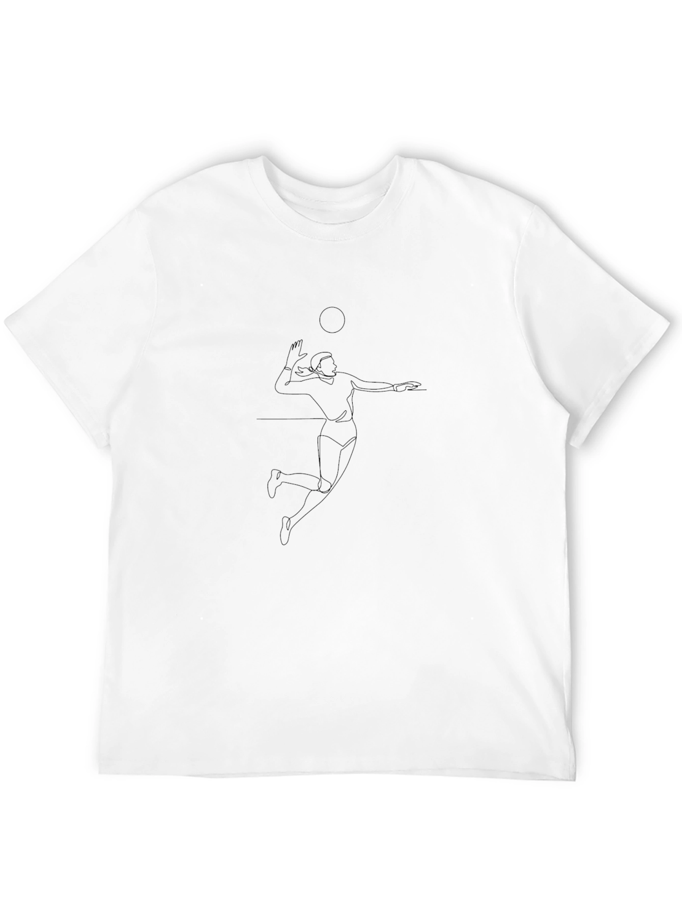 Volleyball Player Graphic Tee - Black Unisex T-Shirt