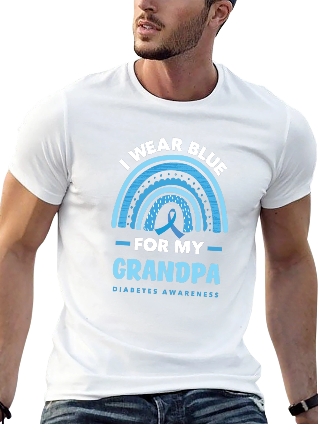 I Wear Blue for My Grandpa T-Shirt