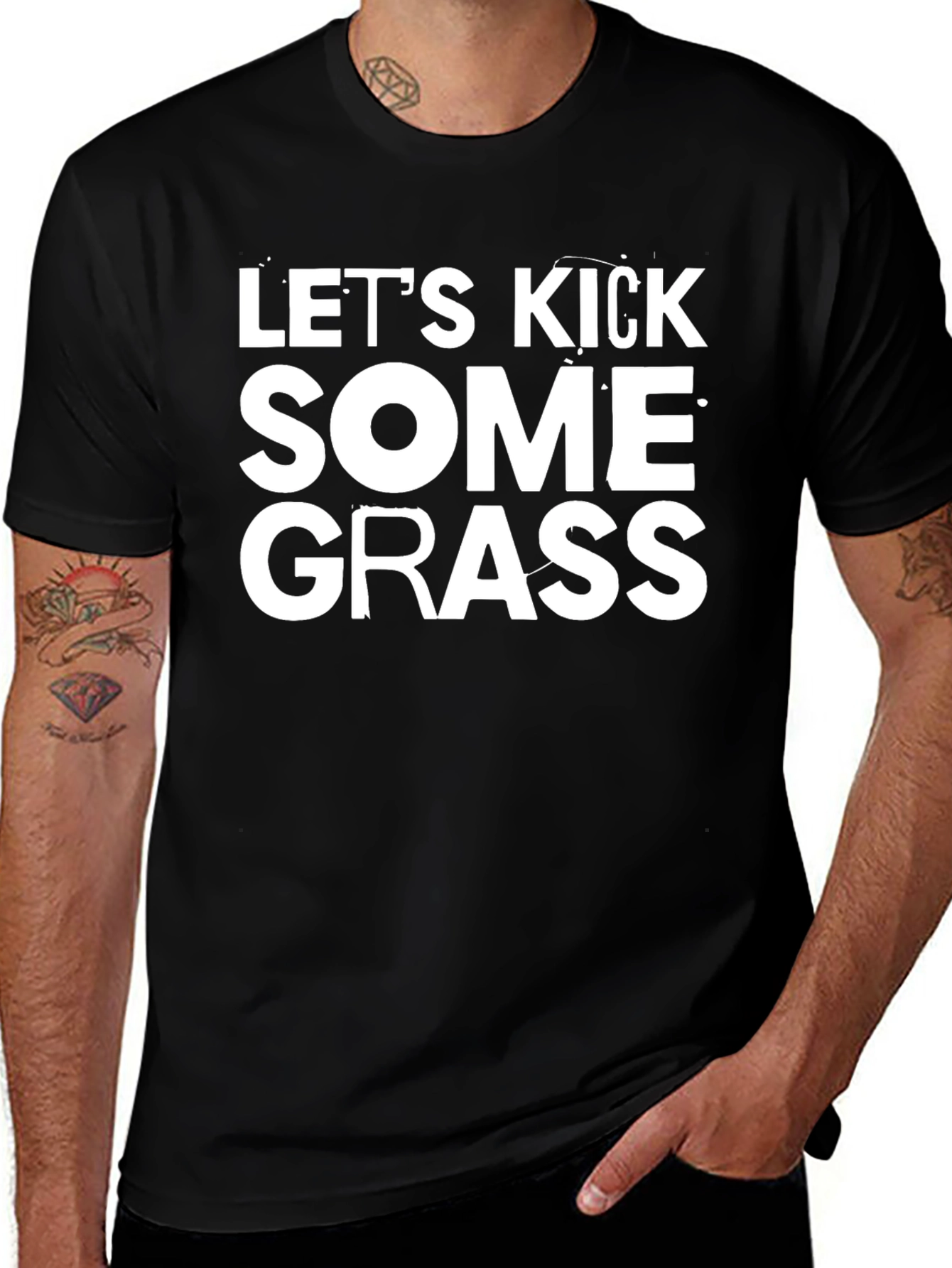 Lets Kick Some Grass Graphic Tee