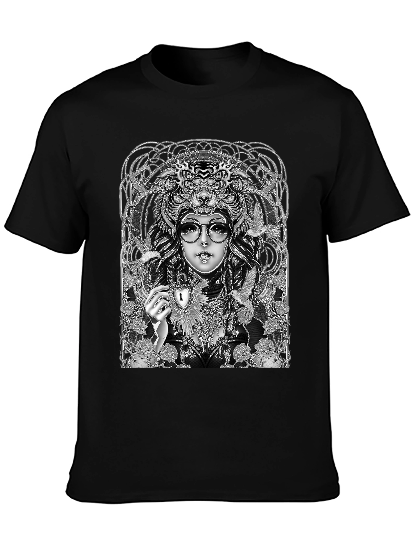 Unique Graphic T-Shirt - Art Nouveau Design