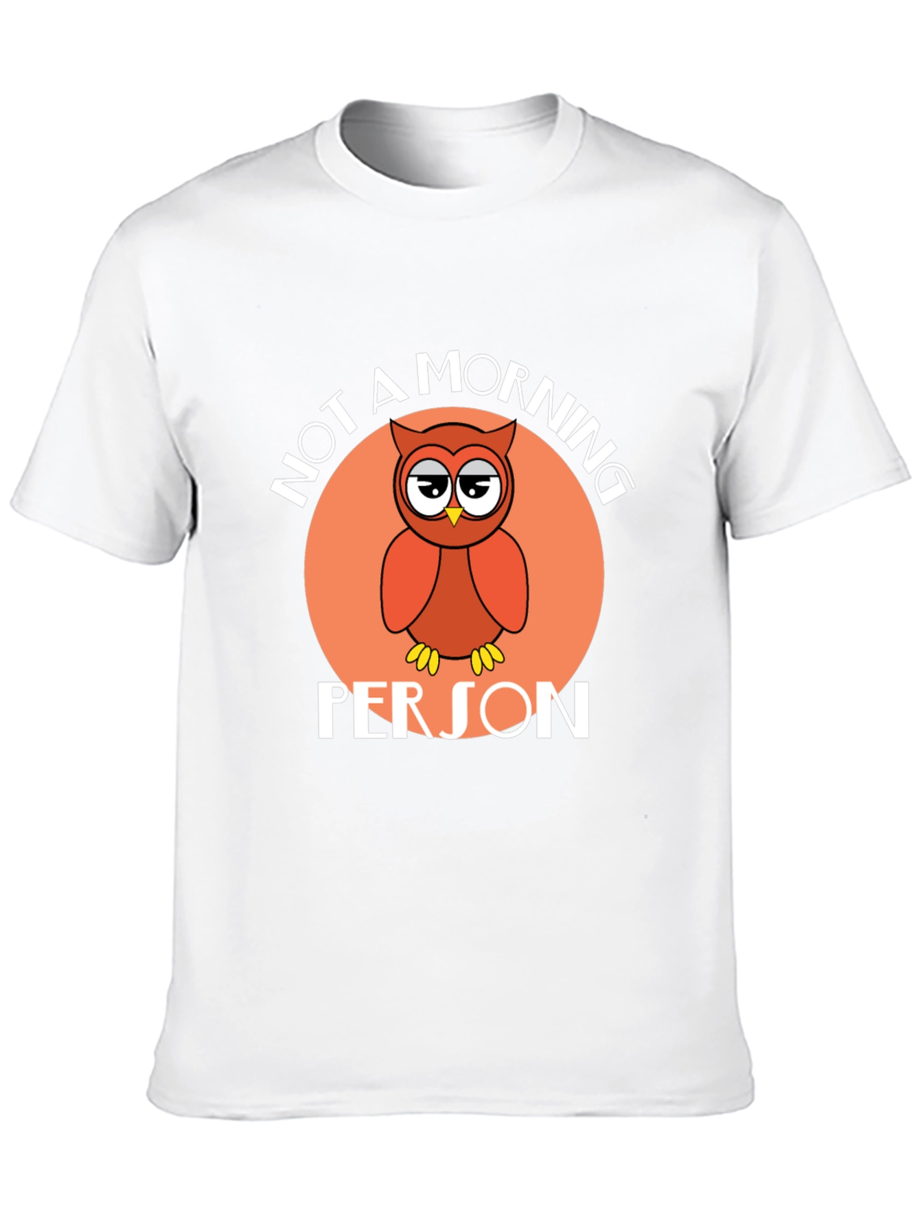 Not a Morning Person Owl Graphic T-Shirt