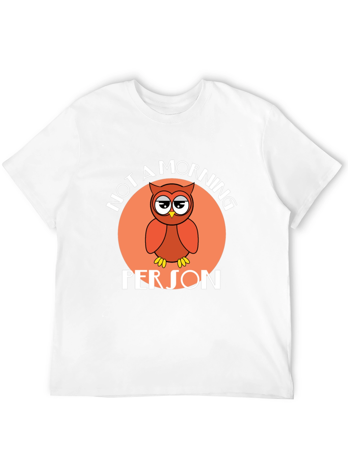 Not a Morning Person Owl Graphic T-Shirt