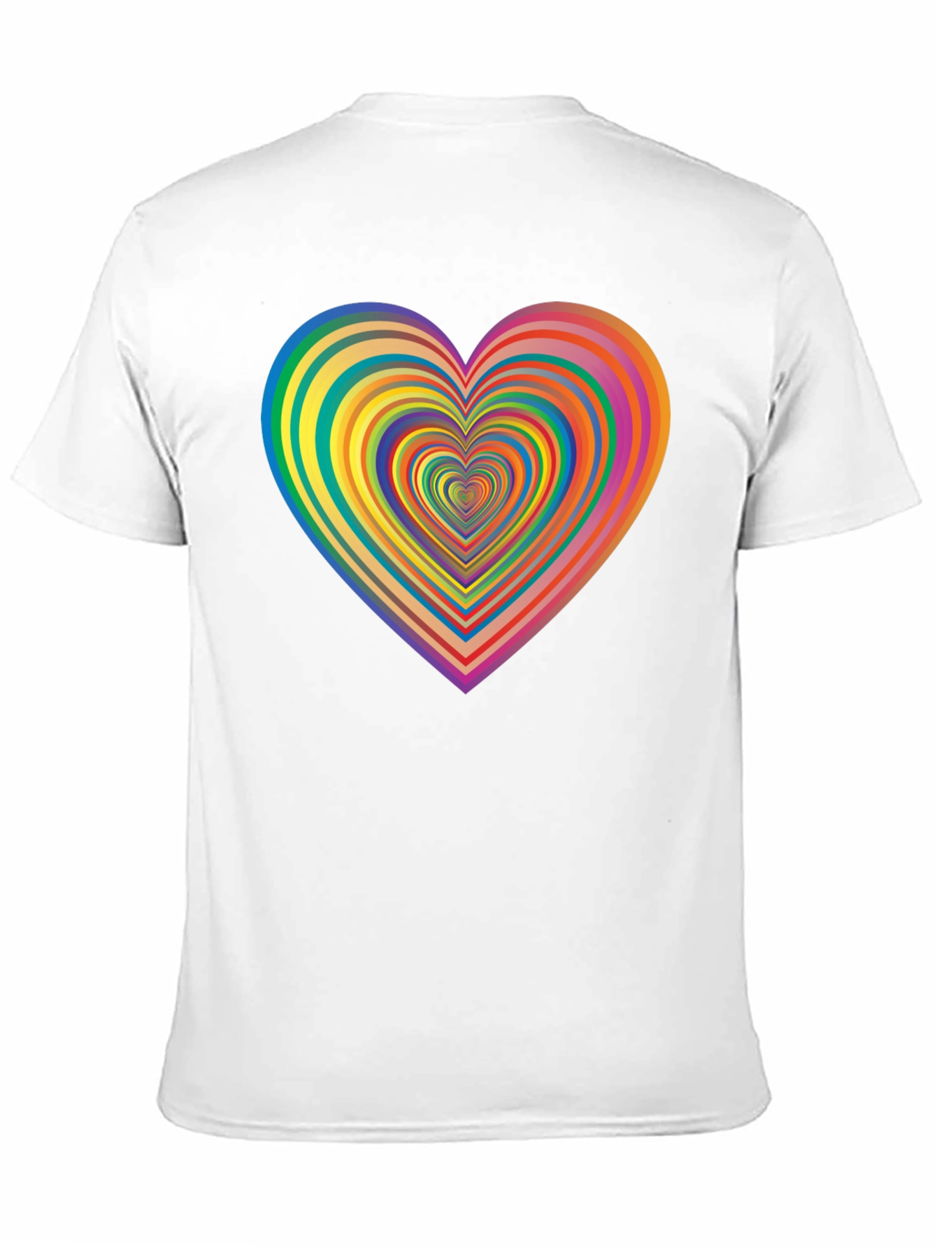 Rainbow Heart T-Shirt - Stylish Graphic Tee