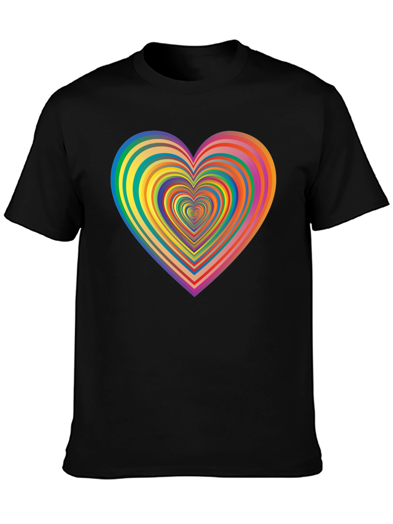 Rainbow Heart T-Shirt - Stylish Graphic Tee