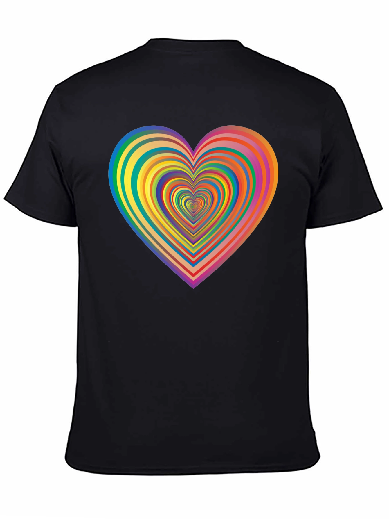 Rainbow Heart T-Shirt - Stylish Graphic Tee