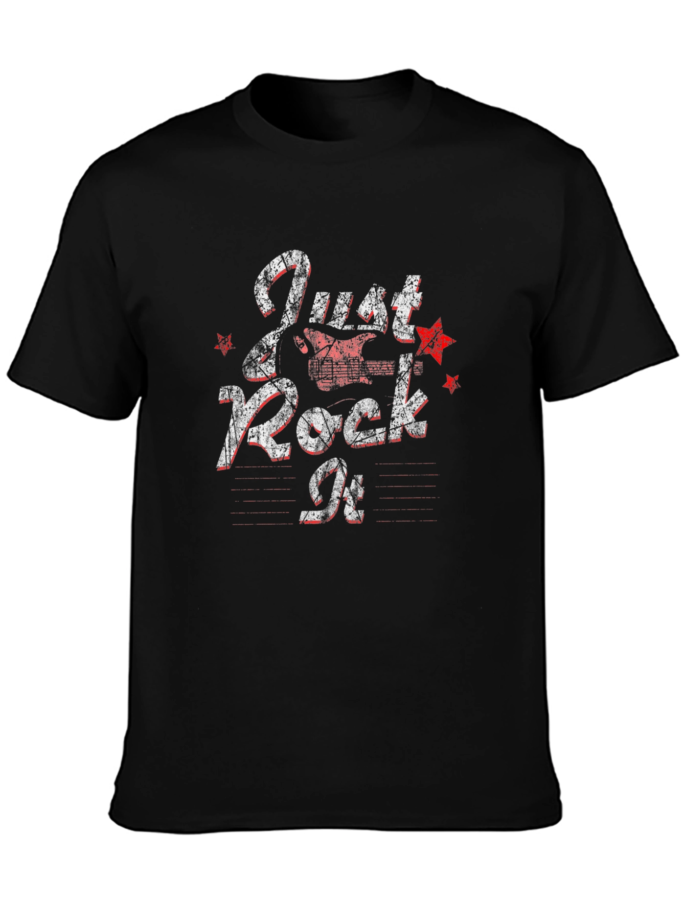 Just Rock It Black Graphic Tee