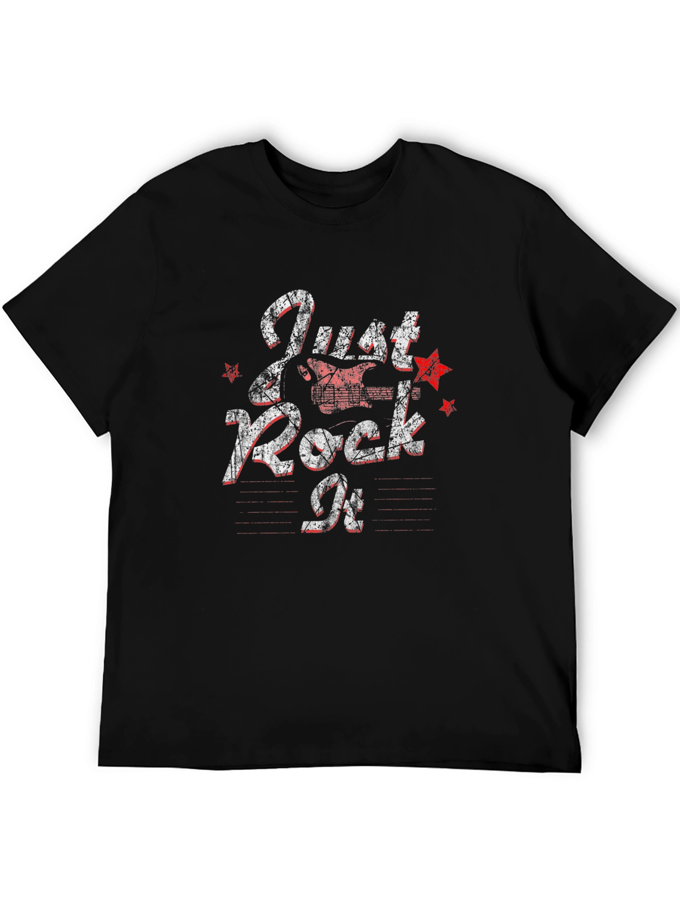 Just Rock It Black Graphic Tee