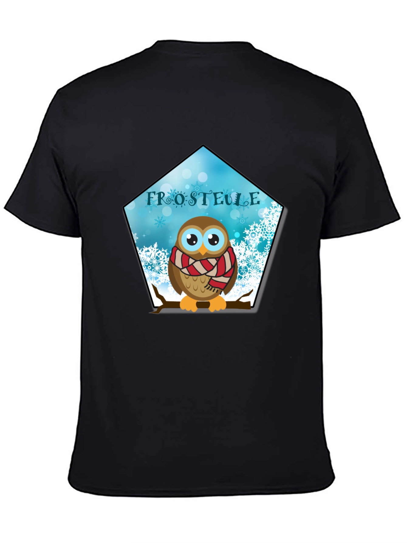 Winter Owl Graphic Tee - Frosteule Design