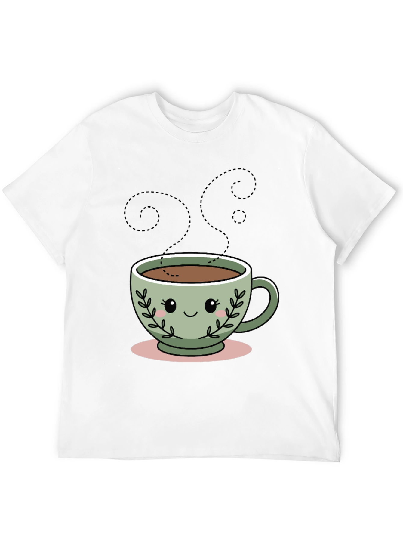 Kawaii Coffee Cup T-Shirt - Cute Graphic Tee