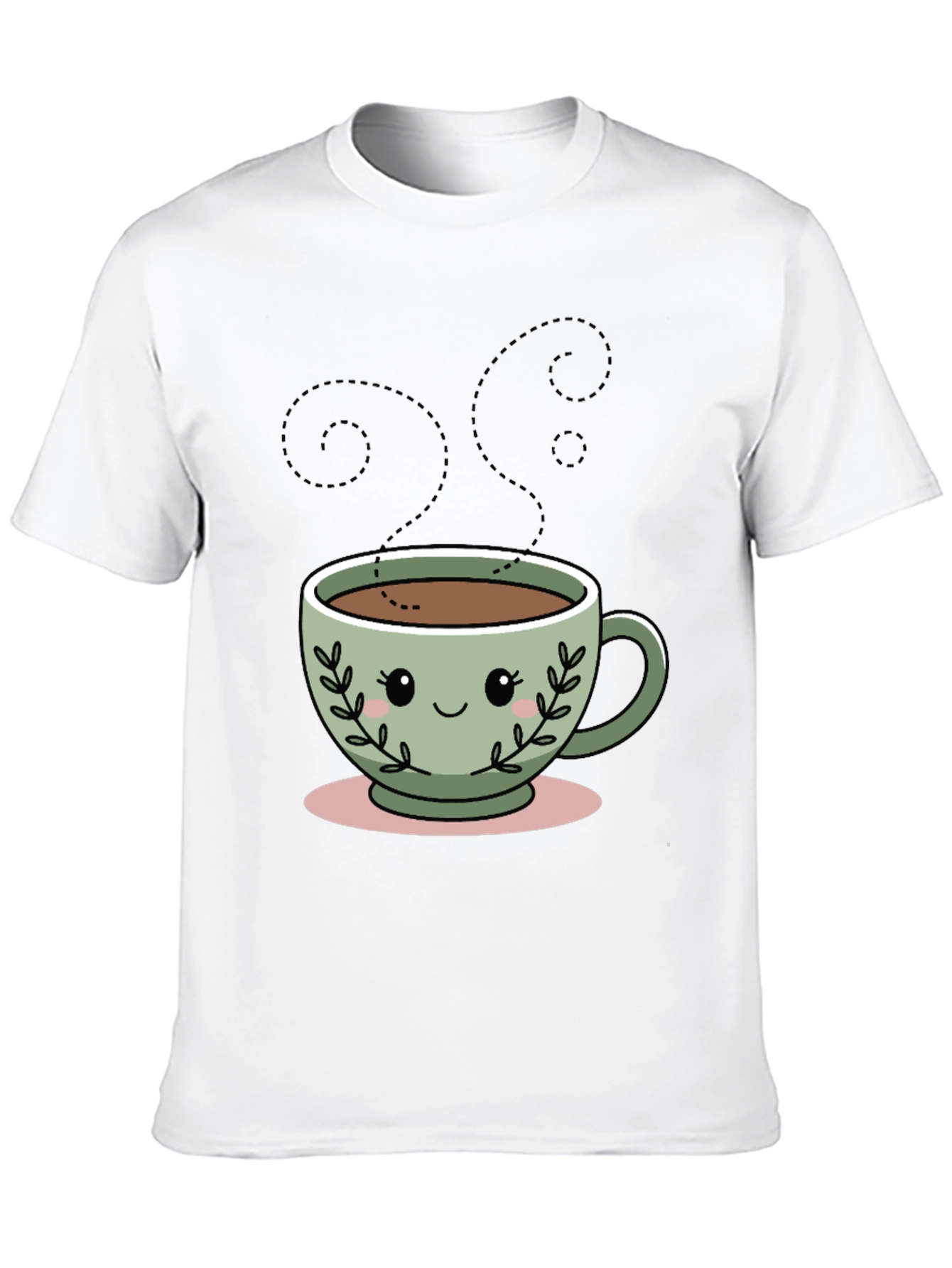 Kawaii Coffee Cup T-Shirt - Cute Graphic Tee