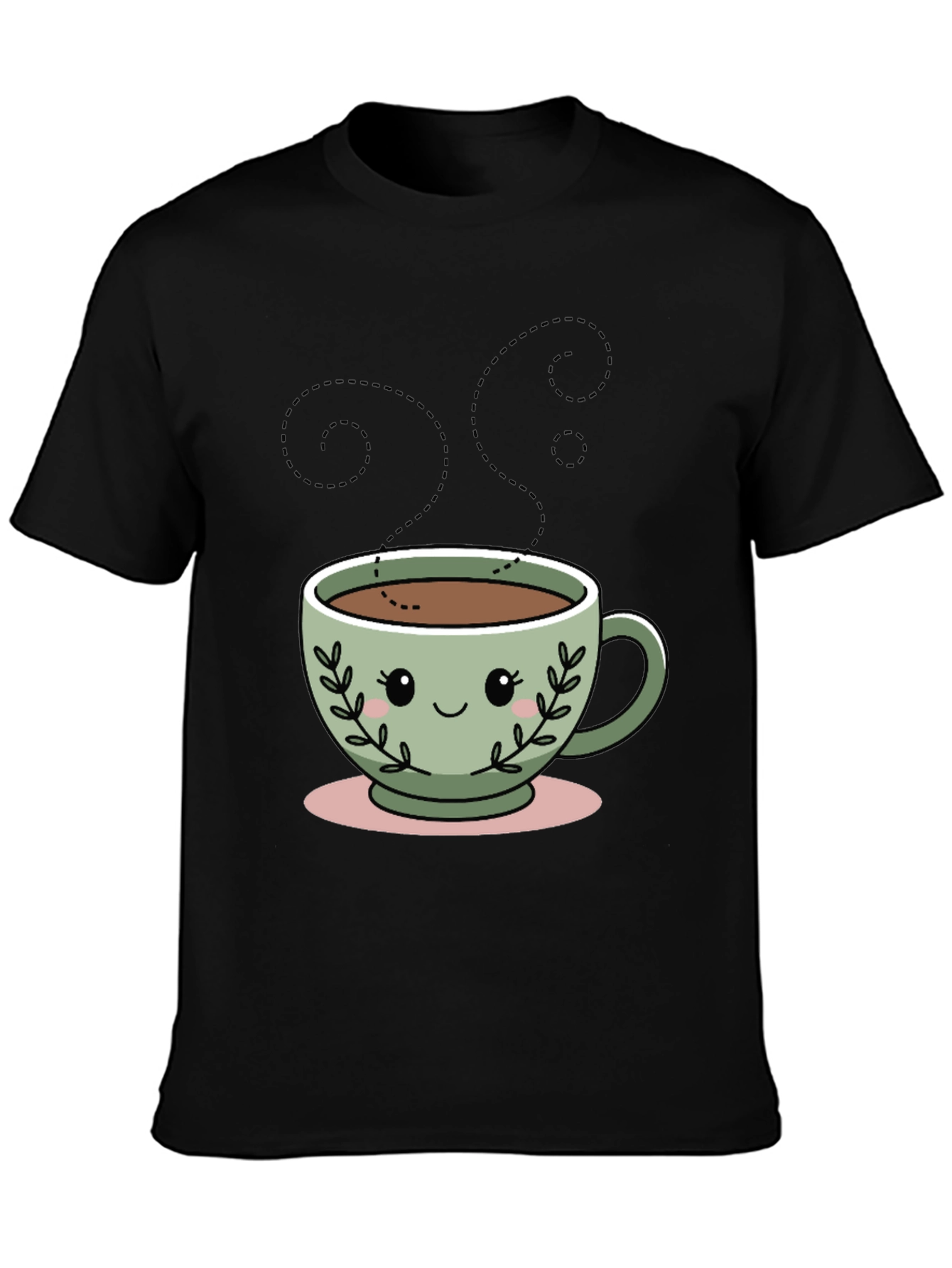 Kawaii Coffee Cup T-Shirt - Cute Graphic Tee