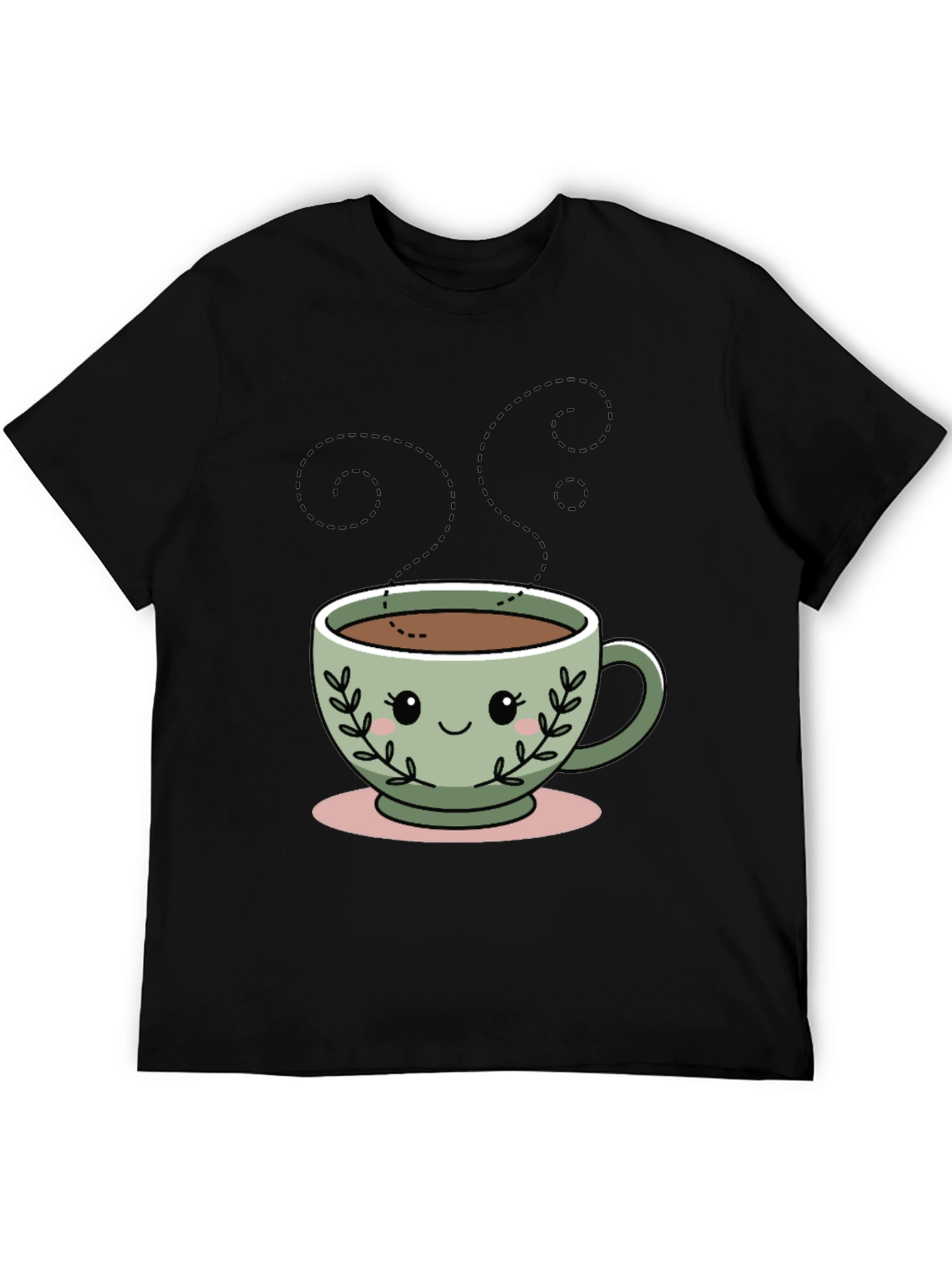 Kawaii Coffee Cup T-Shirt - Cute Graphic Tee