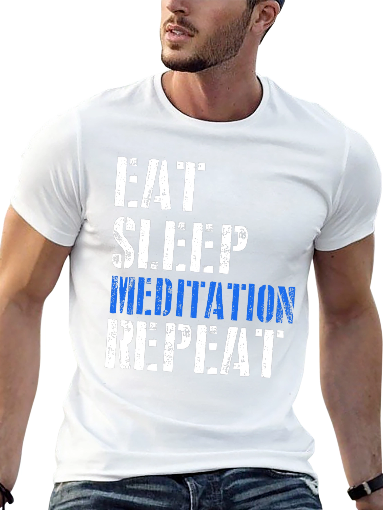 Eat Sleep Meditation Repeat T-Shirt