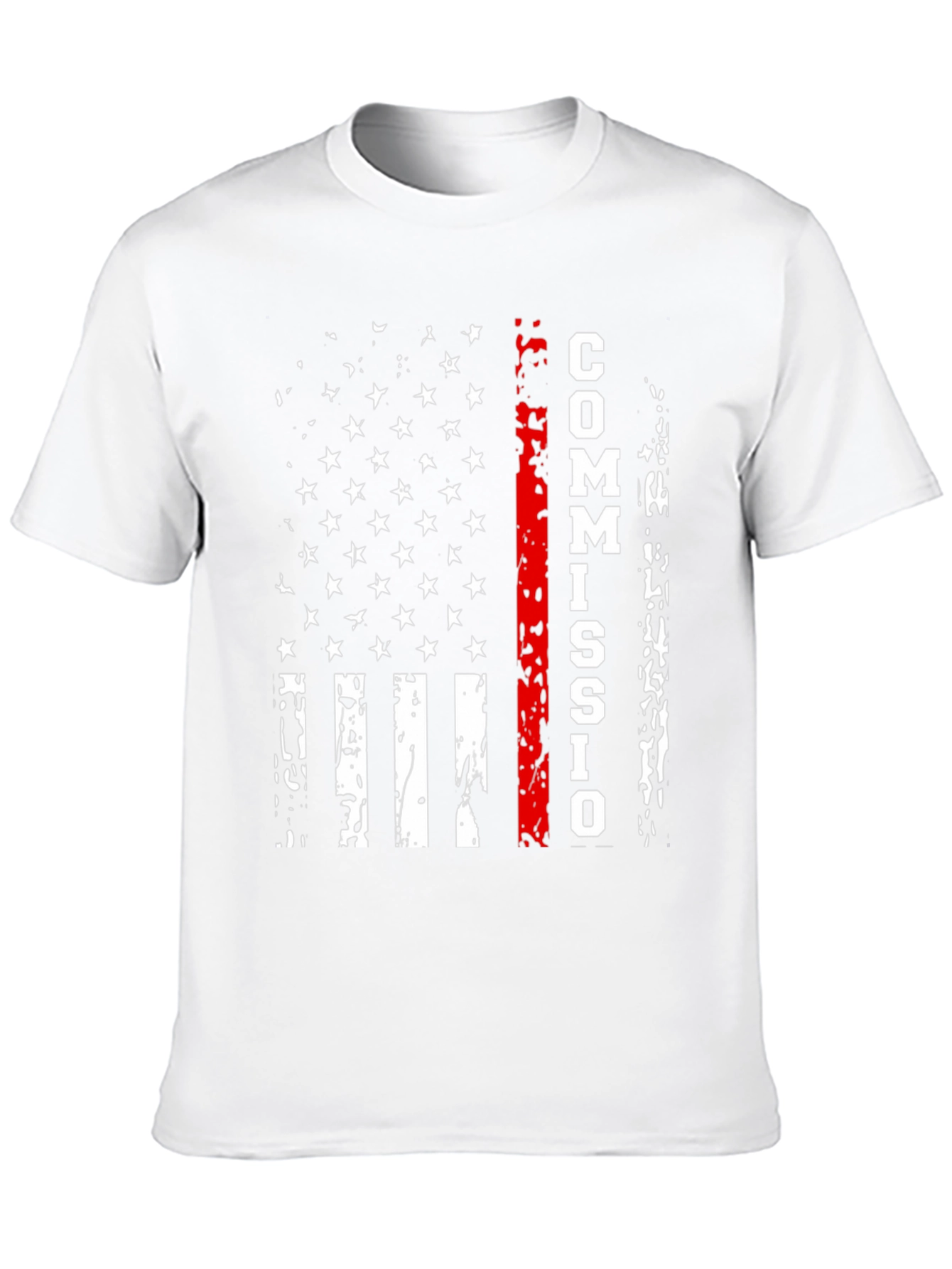 Commission Thin Red Line American Flag T-Shirt