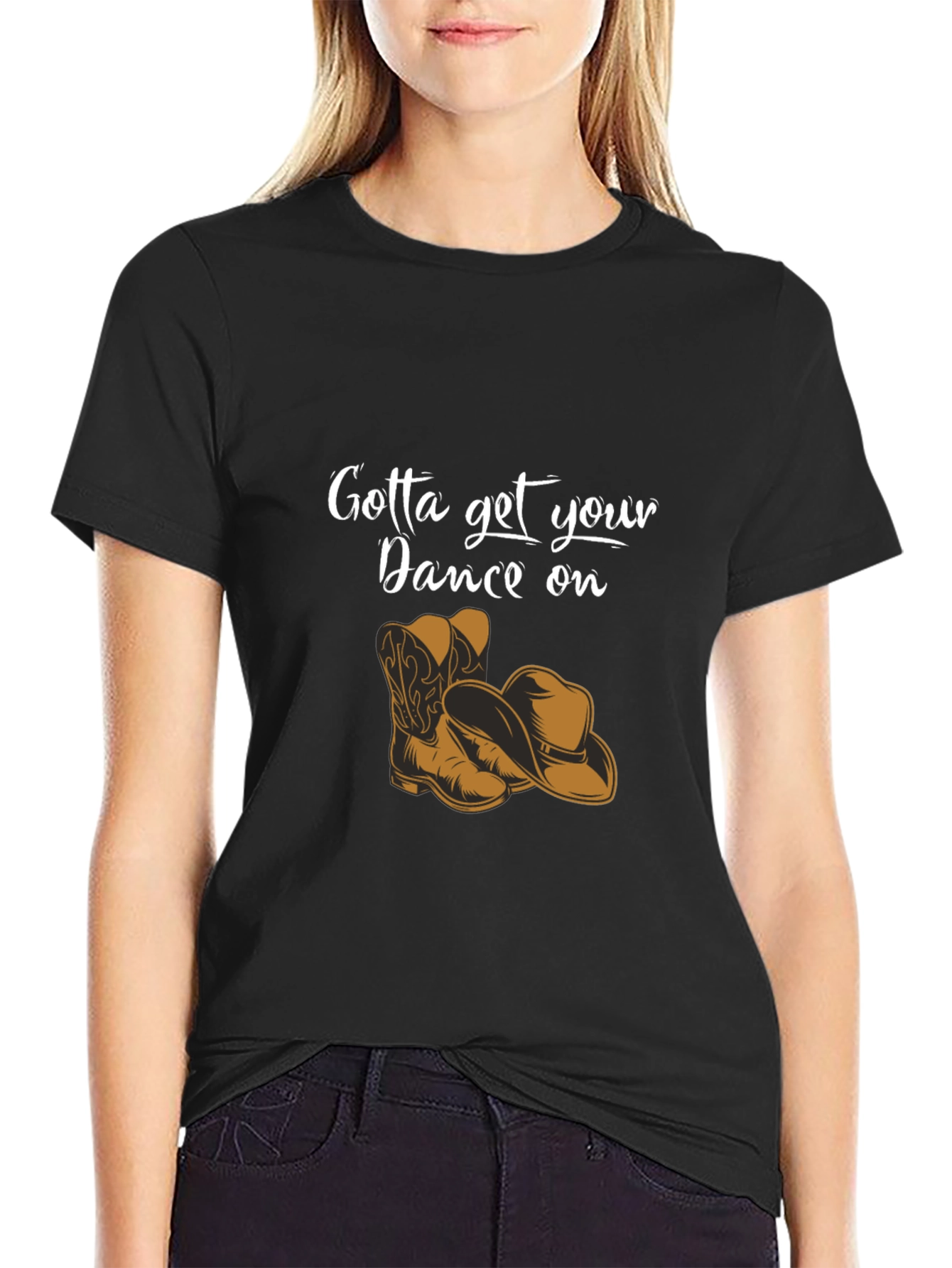 Gotta Get Your Dance On Black Graphic Tee