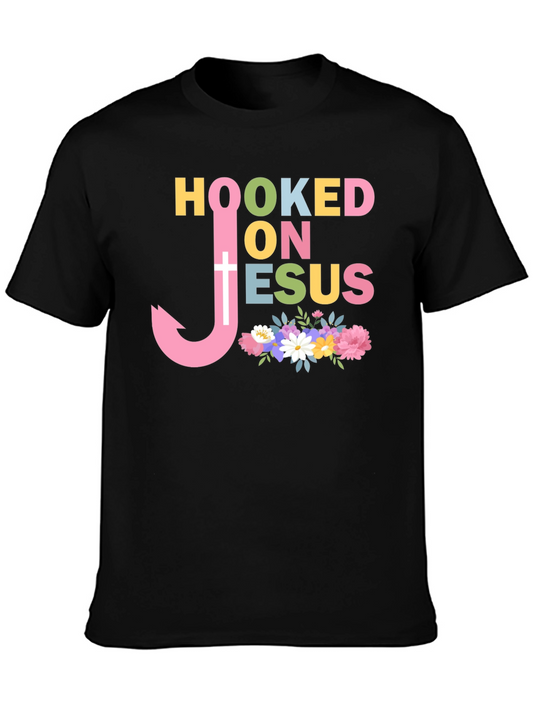 Hooked On Jesus T-Shirt - Christian Apparel