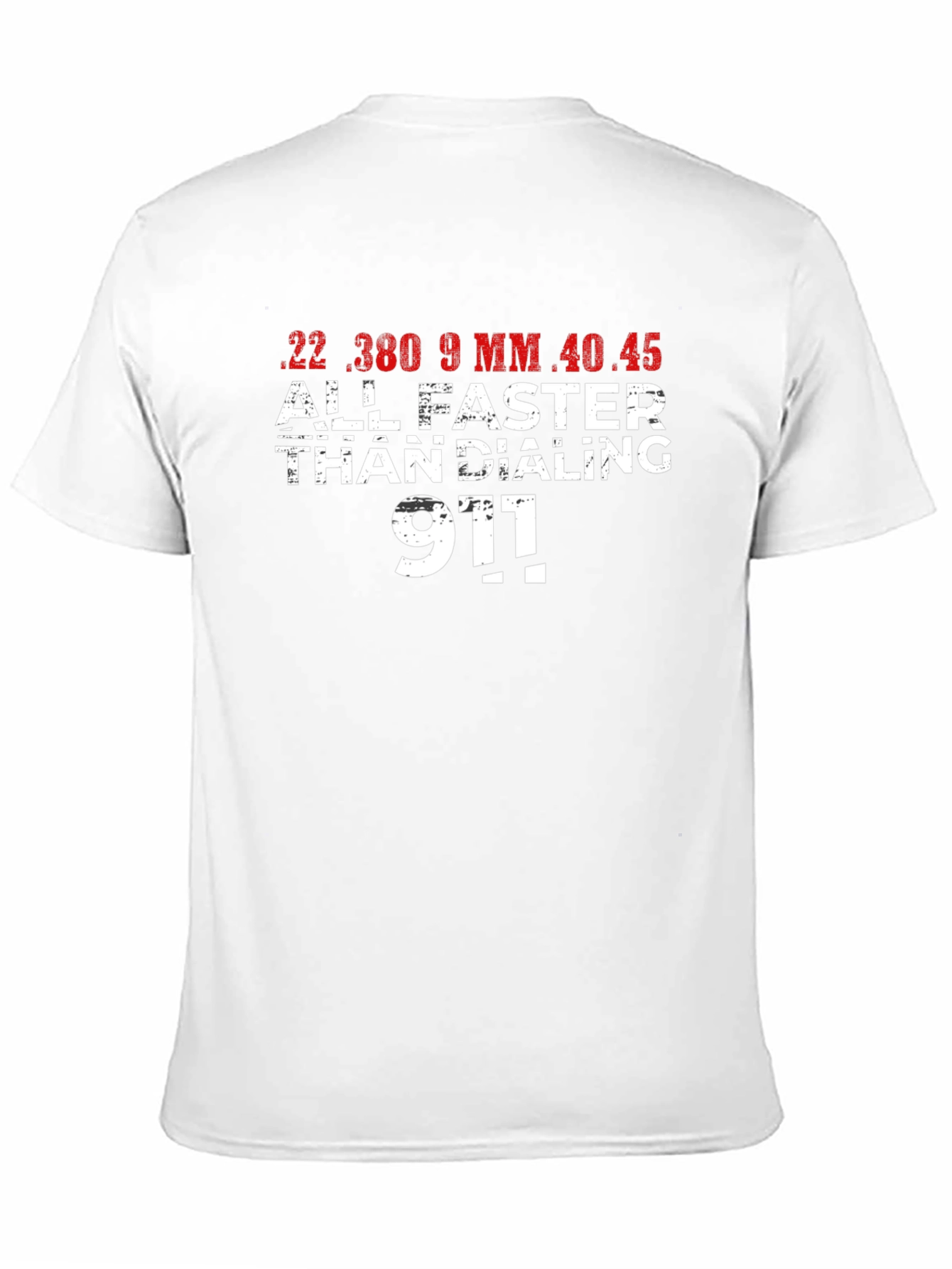 Faster Than Dialing 911 Black T-Shirt
