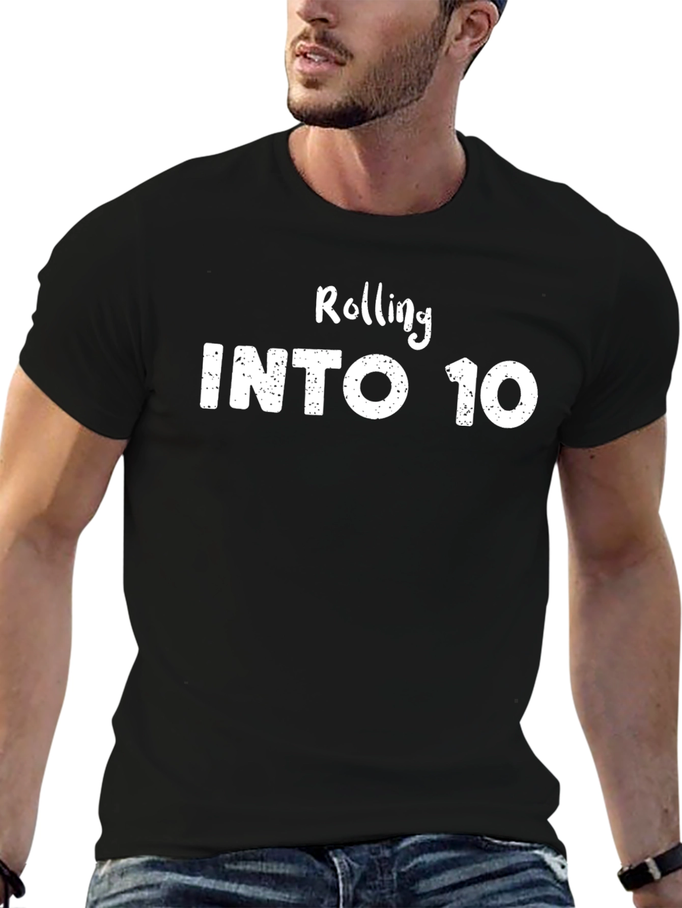 Rolling Into 10 T-Shirt - Black