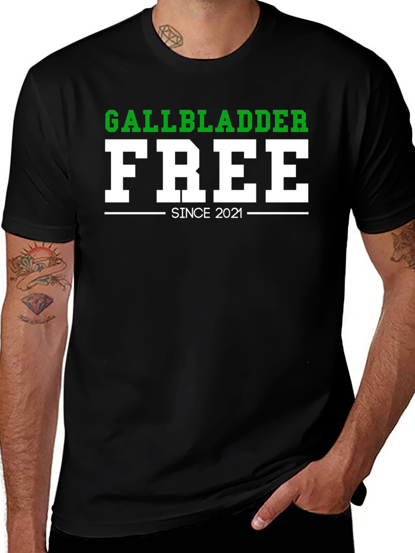 Gallbladder Free Since 2021 Funny T-Shirt