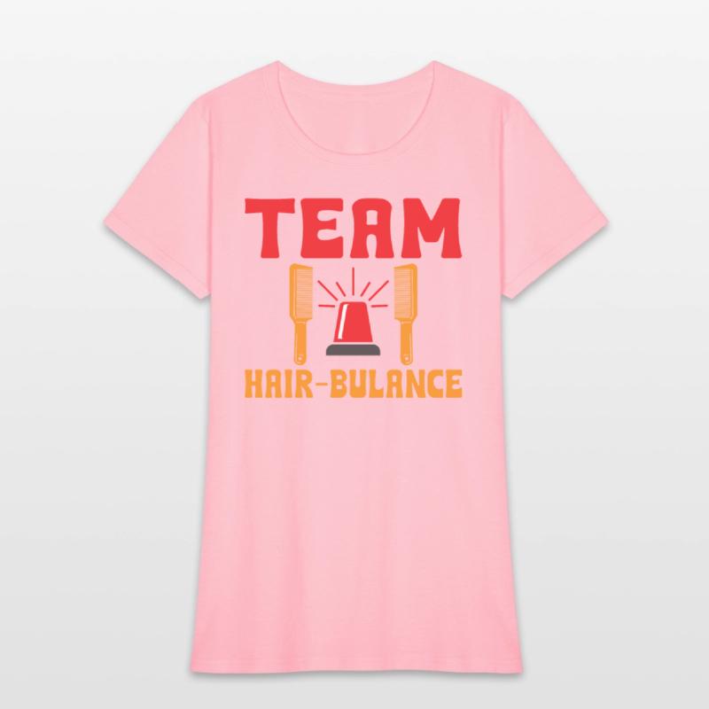 Team Hair-Bulance Funny Hairstylist Pun