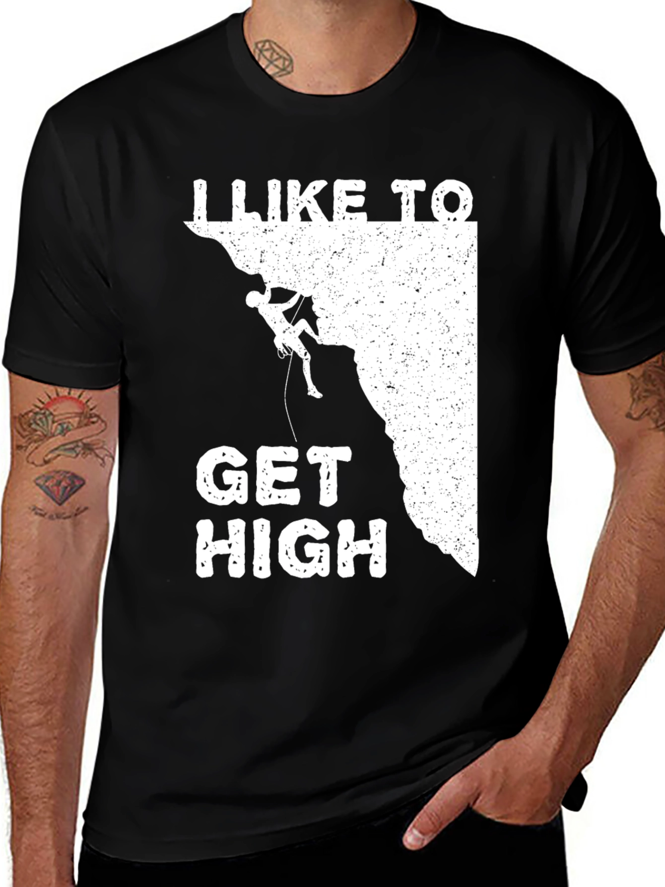I Like to Get High - Climbing T-Shirt