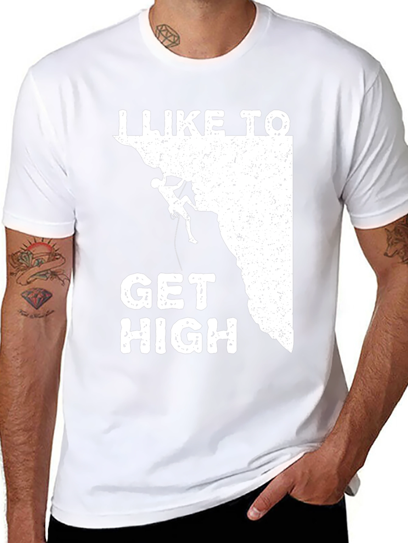 I Like to Get High - Climbing T-Shirt