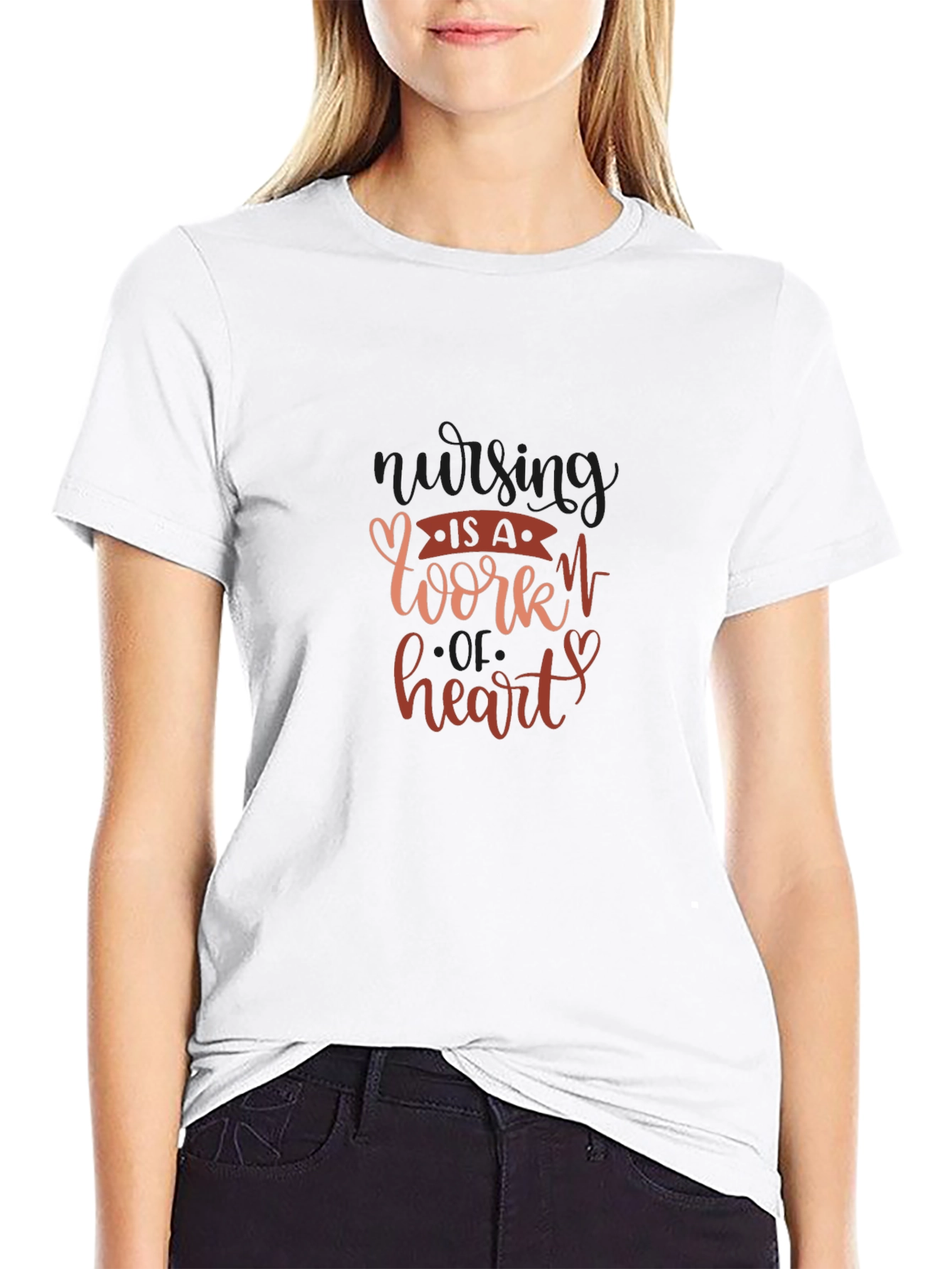 Nursing is a Work of Heart Tee