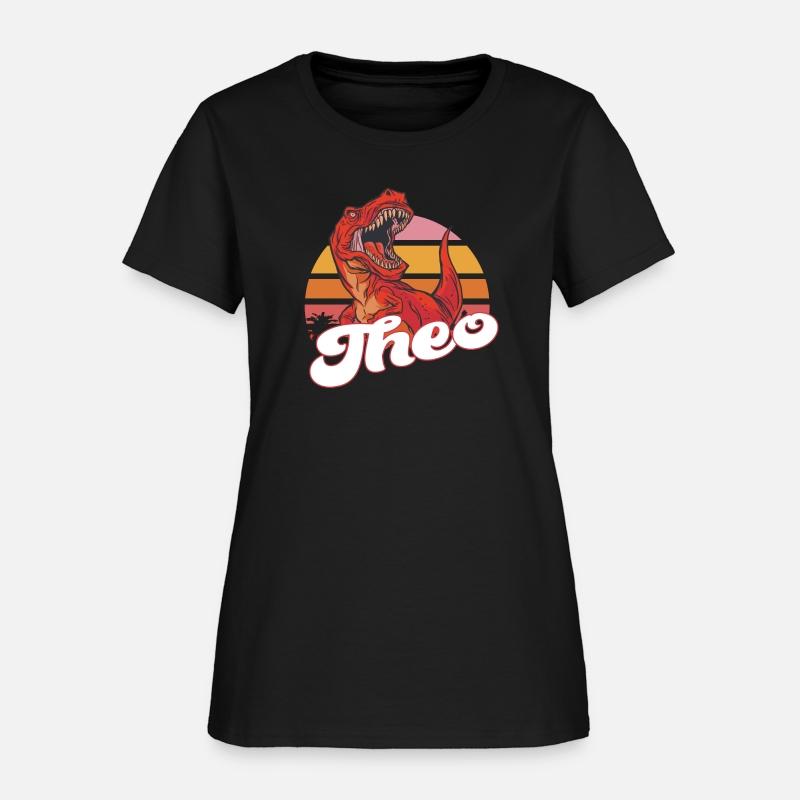 THEO - Lovely boy name with T-REX dino