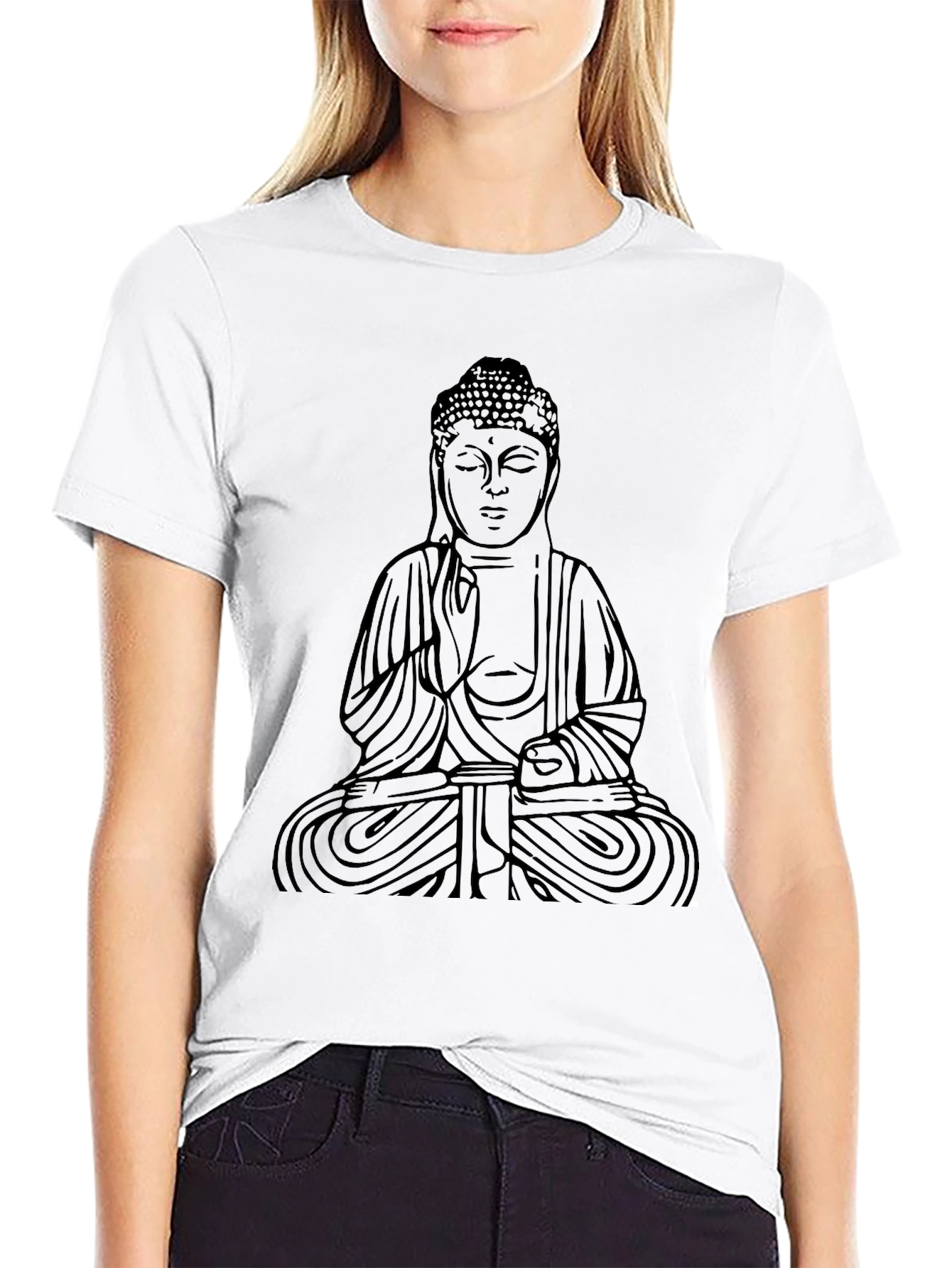Buddha Graphic Black T-Shirt