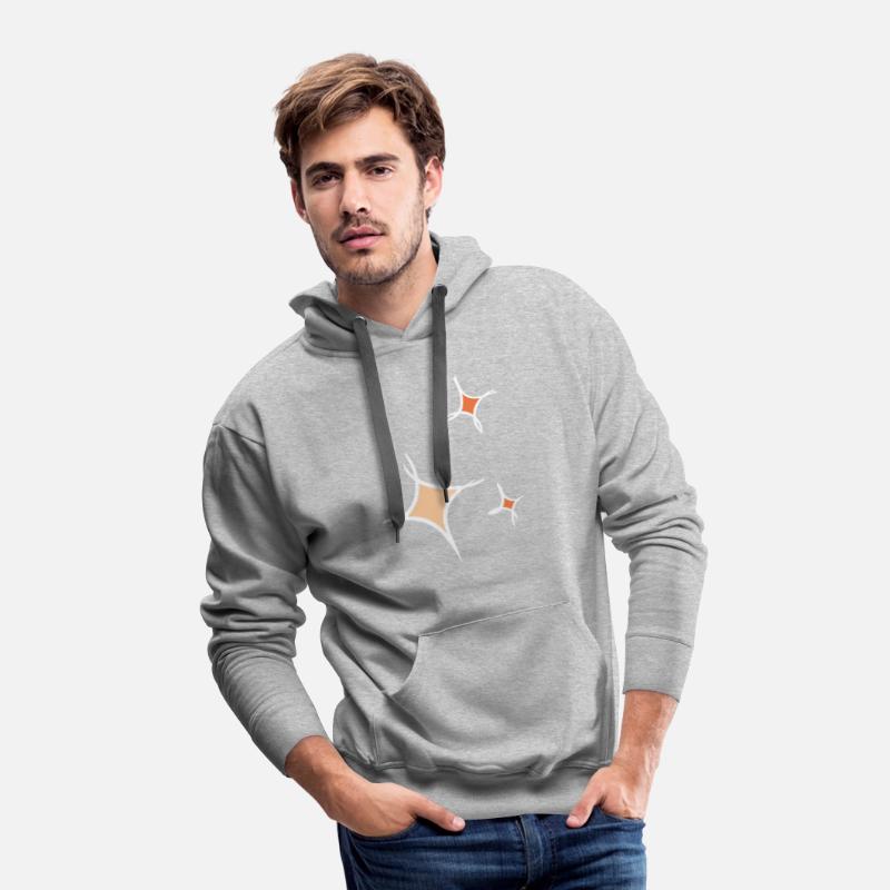 Three colorful stars, Asterisks, hand drawn