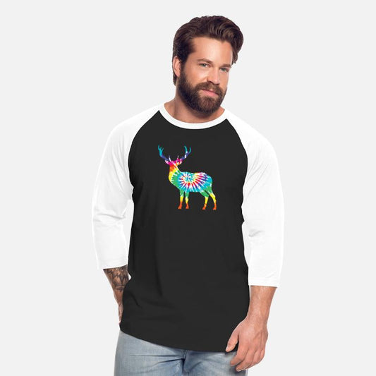 tie-die buck, deer, hunter