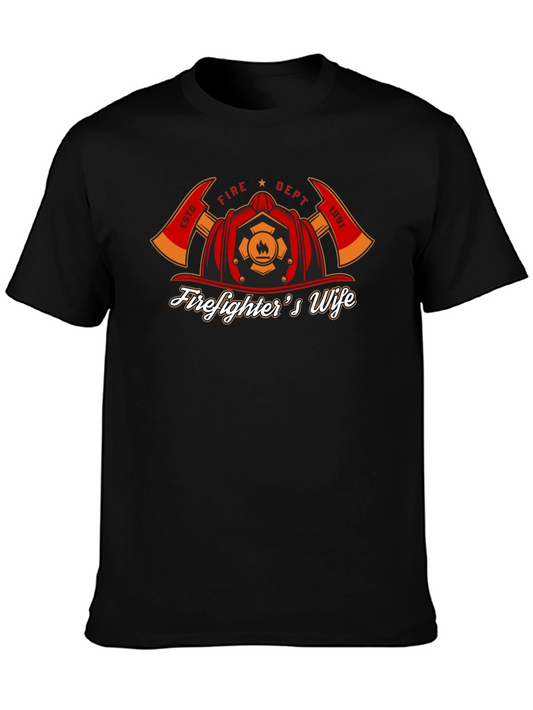 Firefighters Wife Graphic T-Shirt