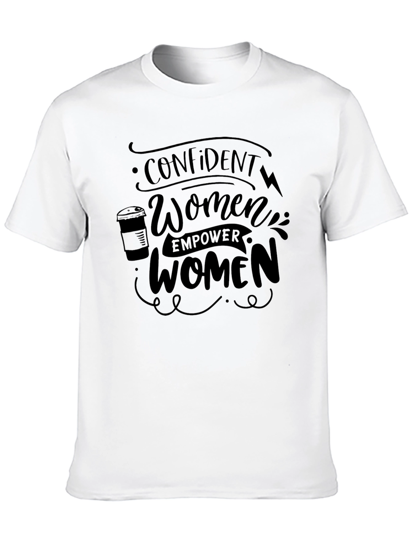 Empowering Womens Black T-Shirt