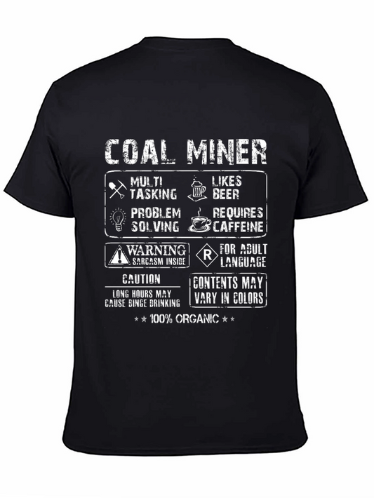 Coal Miner Graphic T-Shirt - 100% Organic