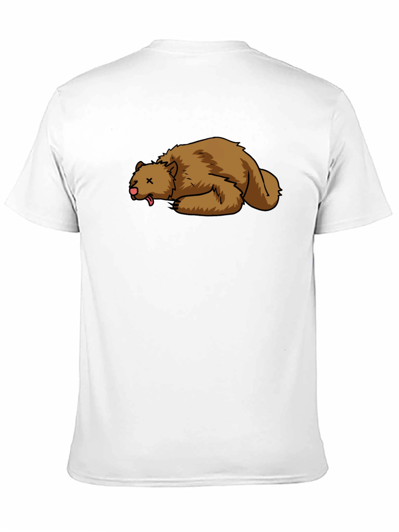 Cartoon Dead Bear T-Shirt - Soft Cotton Tee