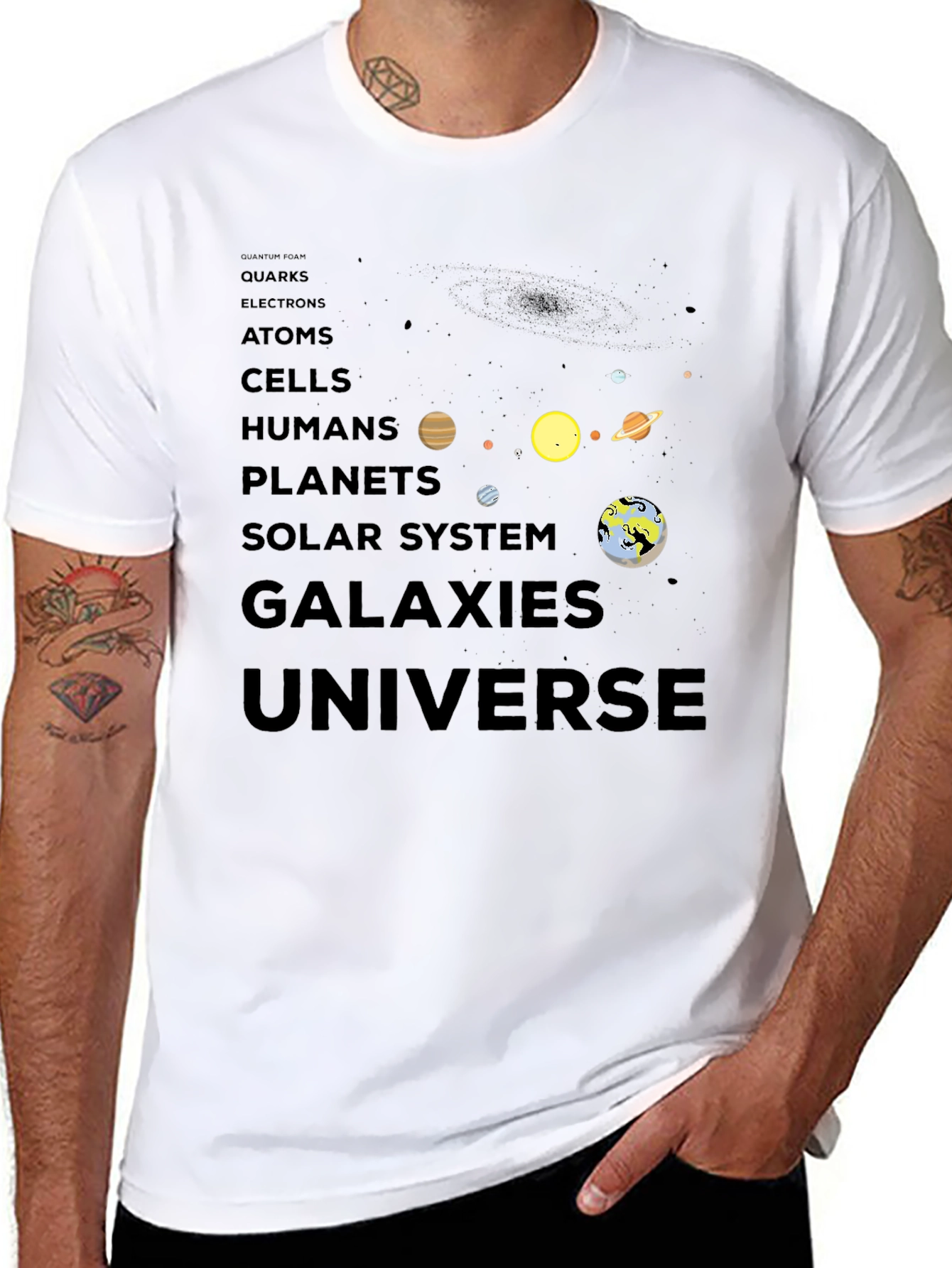 Universe Evolution Black T-Shirt