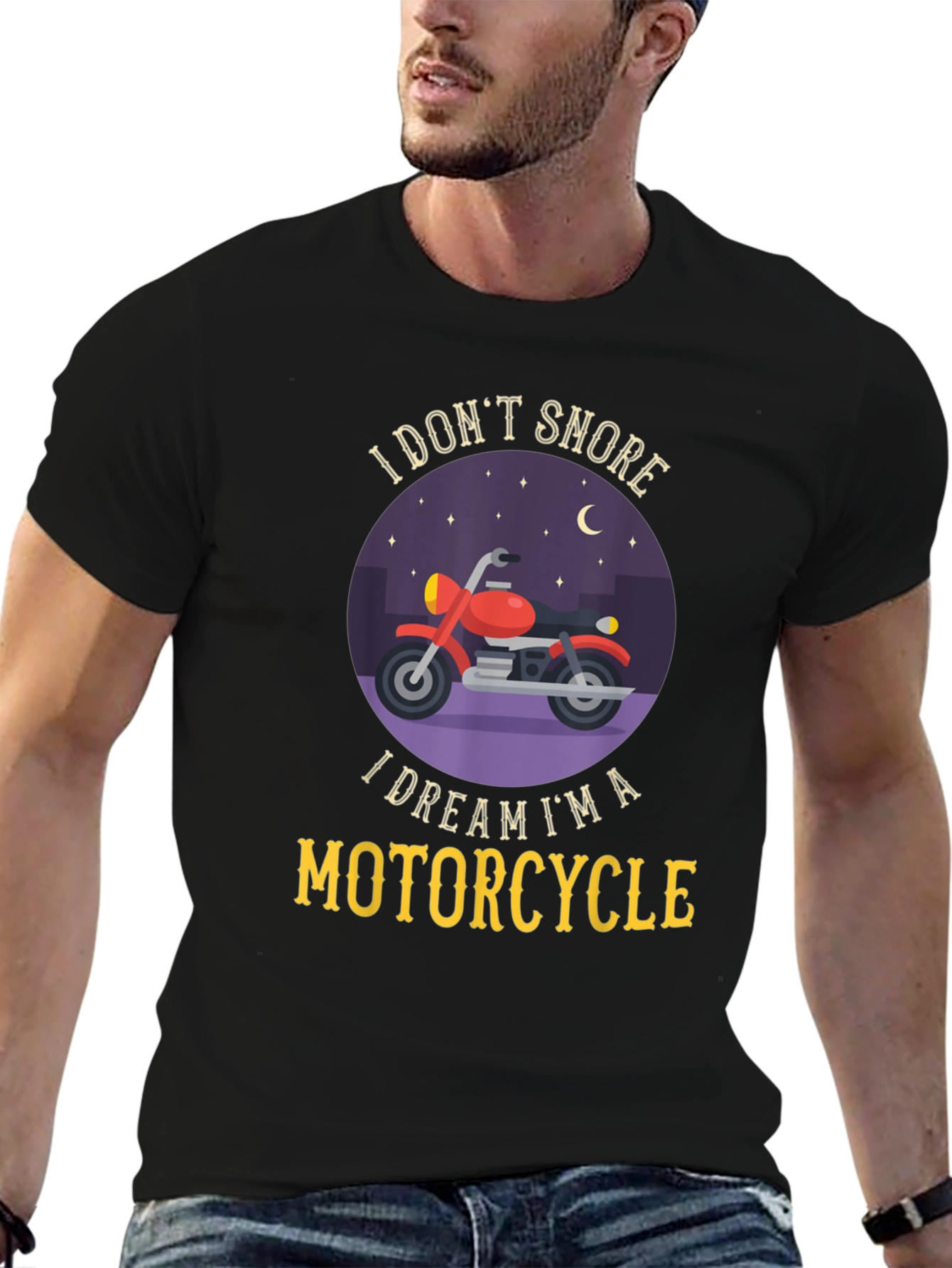Dream Motorcycle T-Shirt - Snoring Humor
