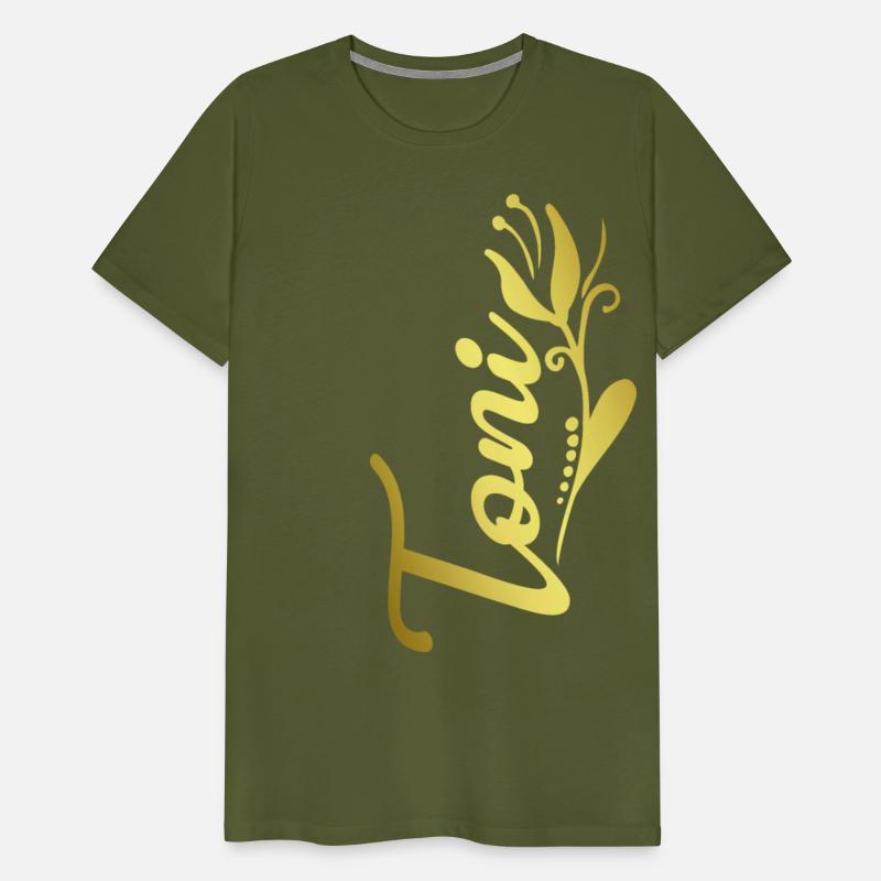 Toni Name Faux Gold Tulip Flourish